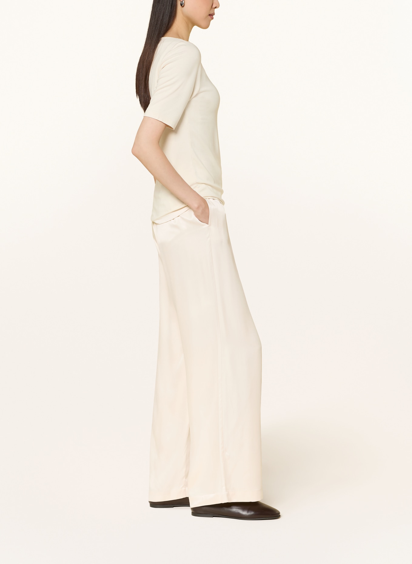 someday Marlenehose CHARLIE aus Satin: ECRU