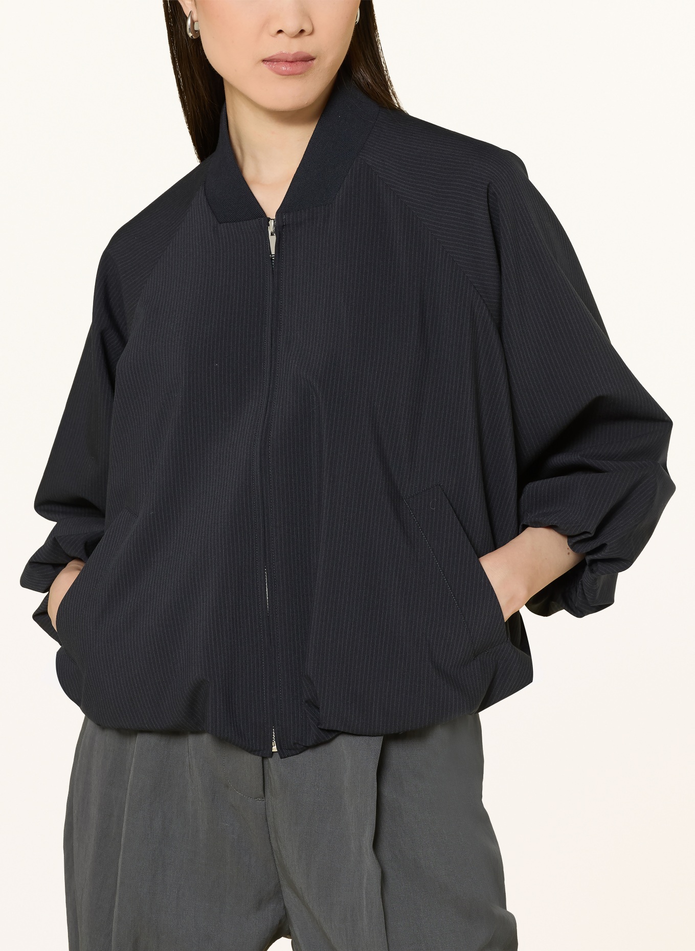 someday Blouson NOELA: DONKERBLAUW / LICHTBLAUW