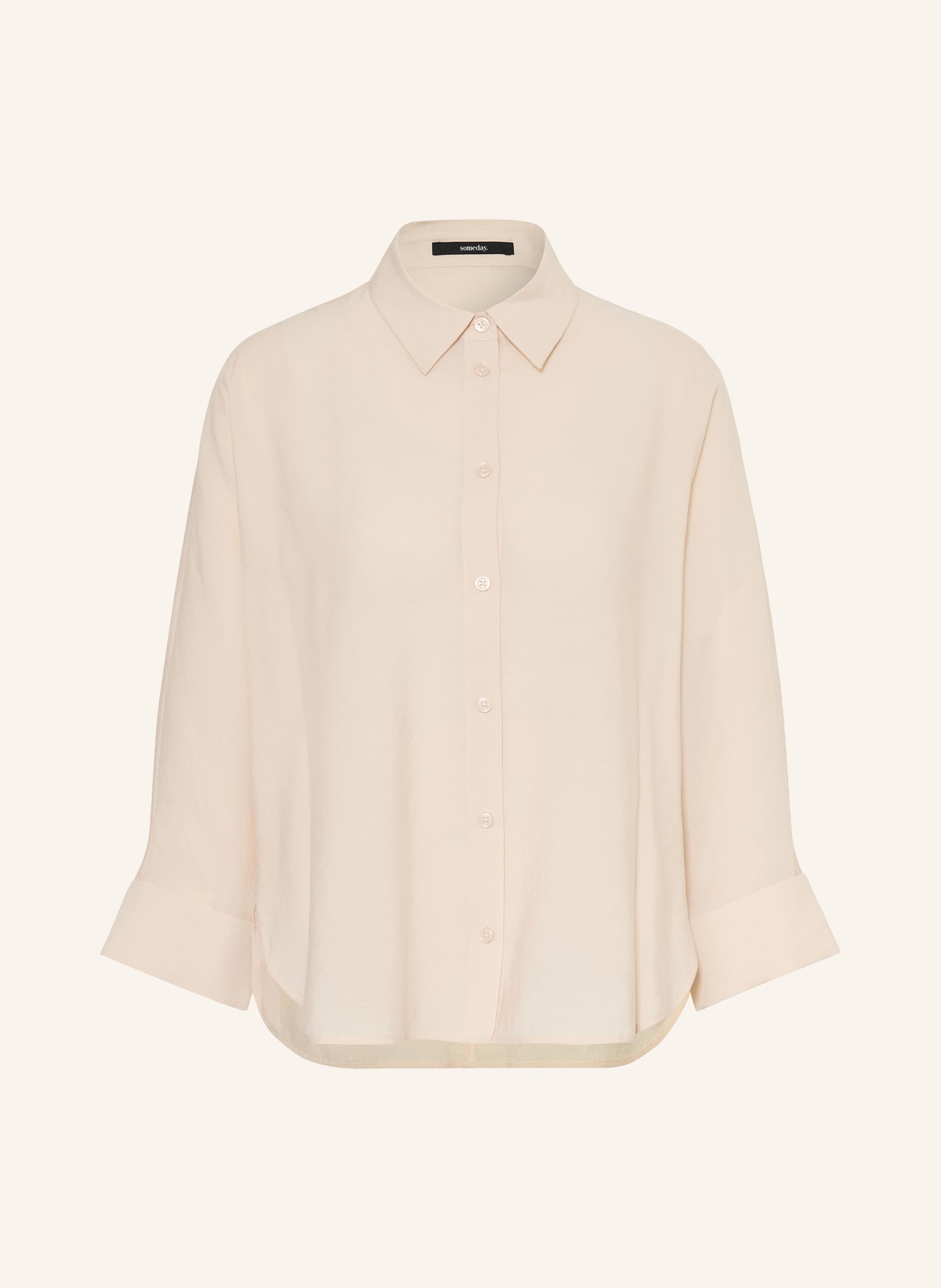 someday ZEZILIA overhemdblouse met 3/4-mouwen: BEIGE