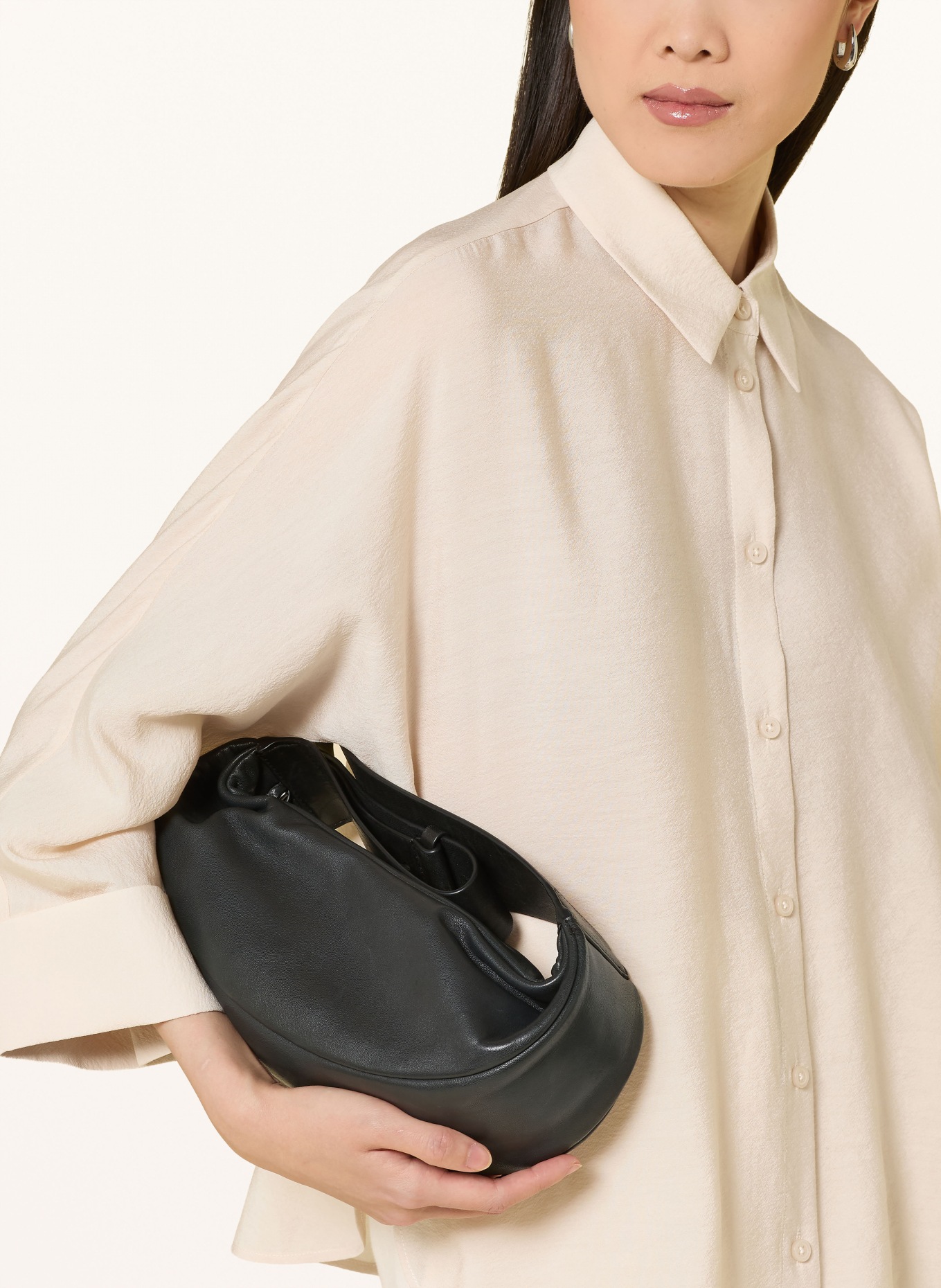 someday ZEZILIA overhemdblouse met 3/4-mouwen: BEIGE