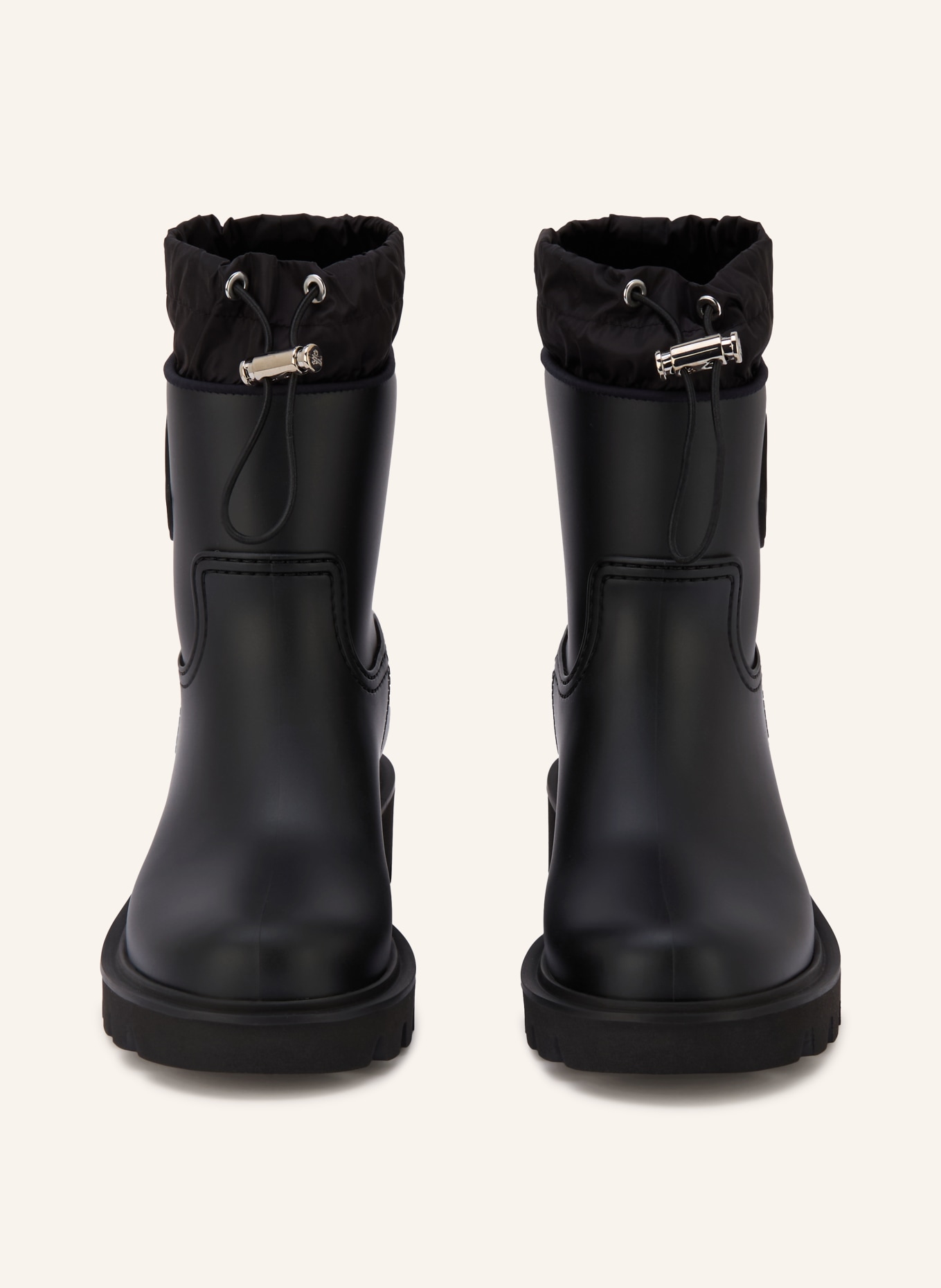 MONCLER Gummistiefel KICKSTREAM: SCHWARZ