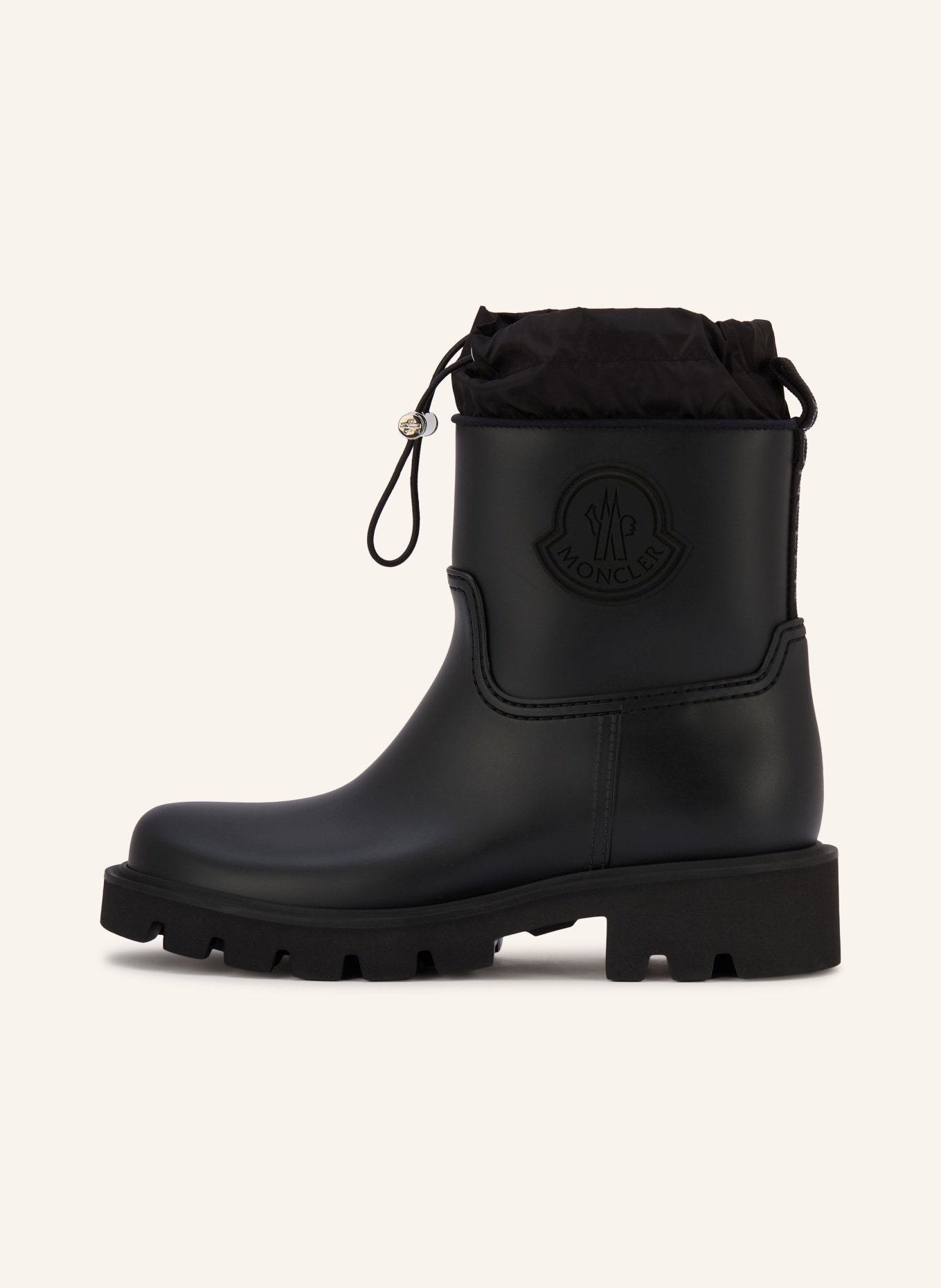 MONCLER Gummistiefel KICKSTREAM: SCHWARZ