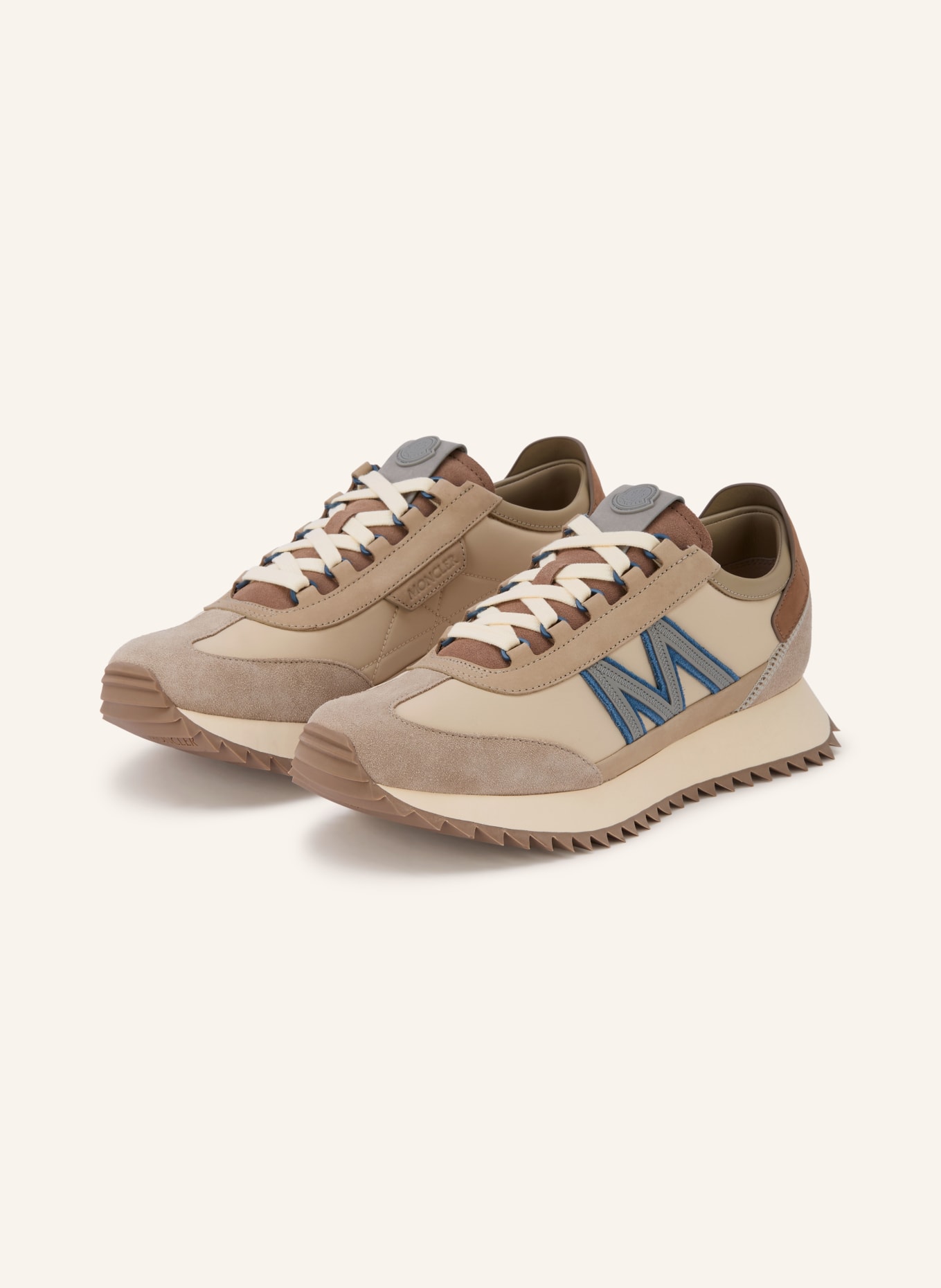 MONCLER Sneaker PACEY2: GRAU / BLAUGRAU / HELLGRAU