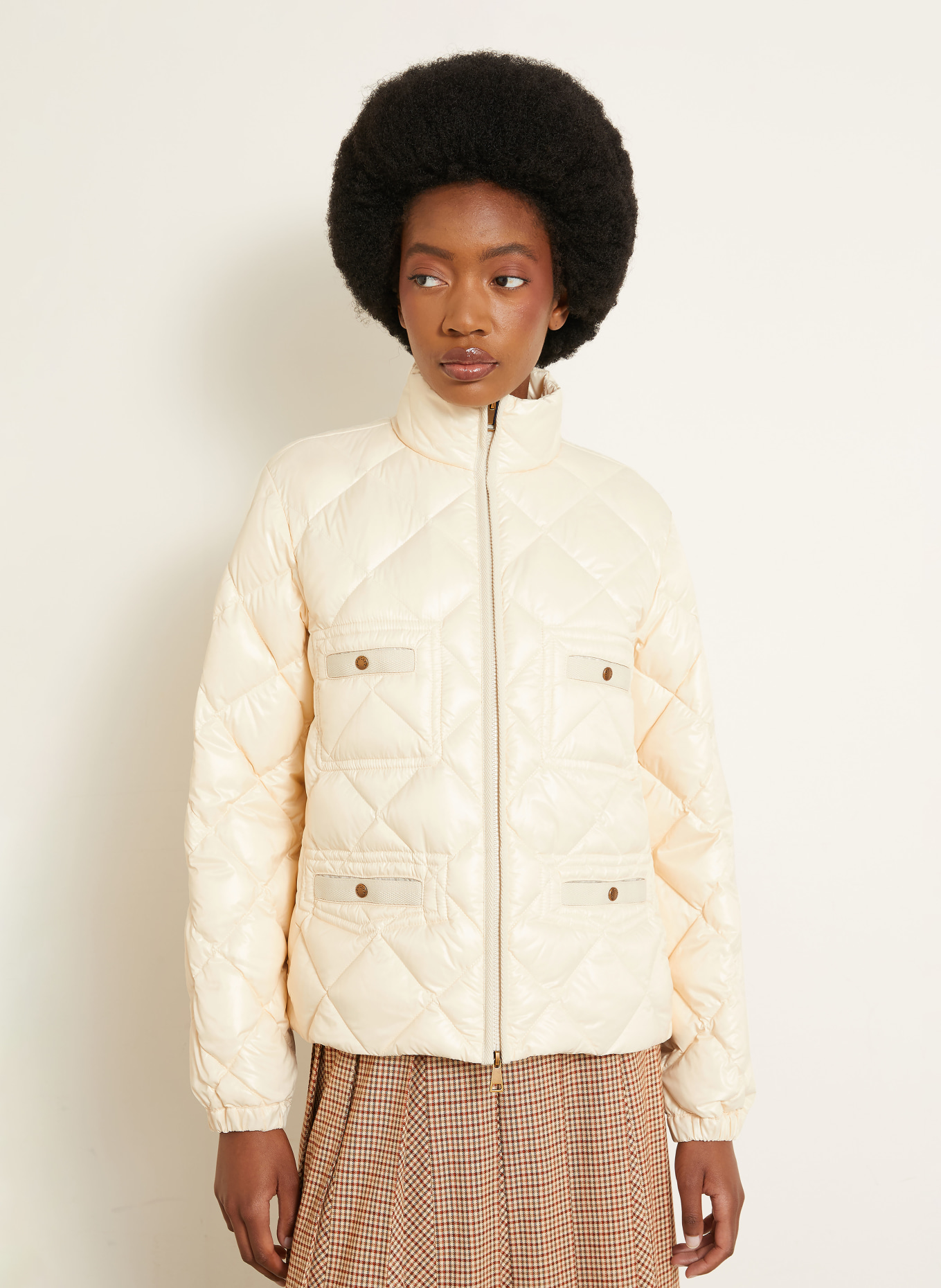 MONCLER Donsjas LAVARET: BEIGE