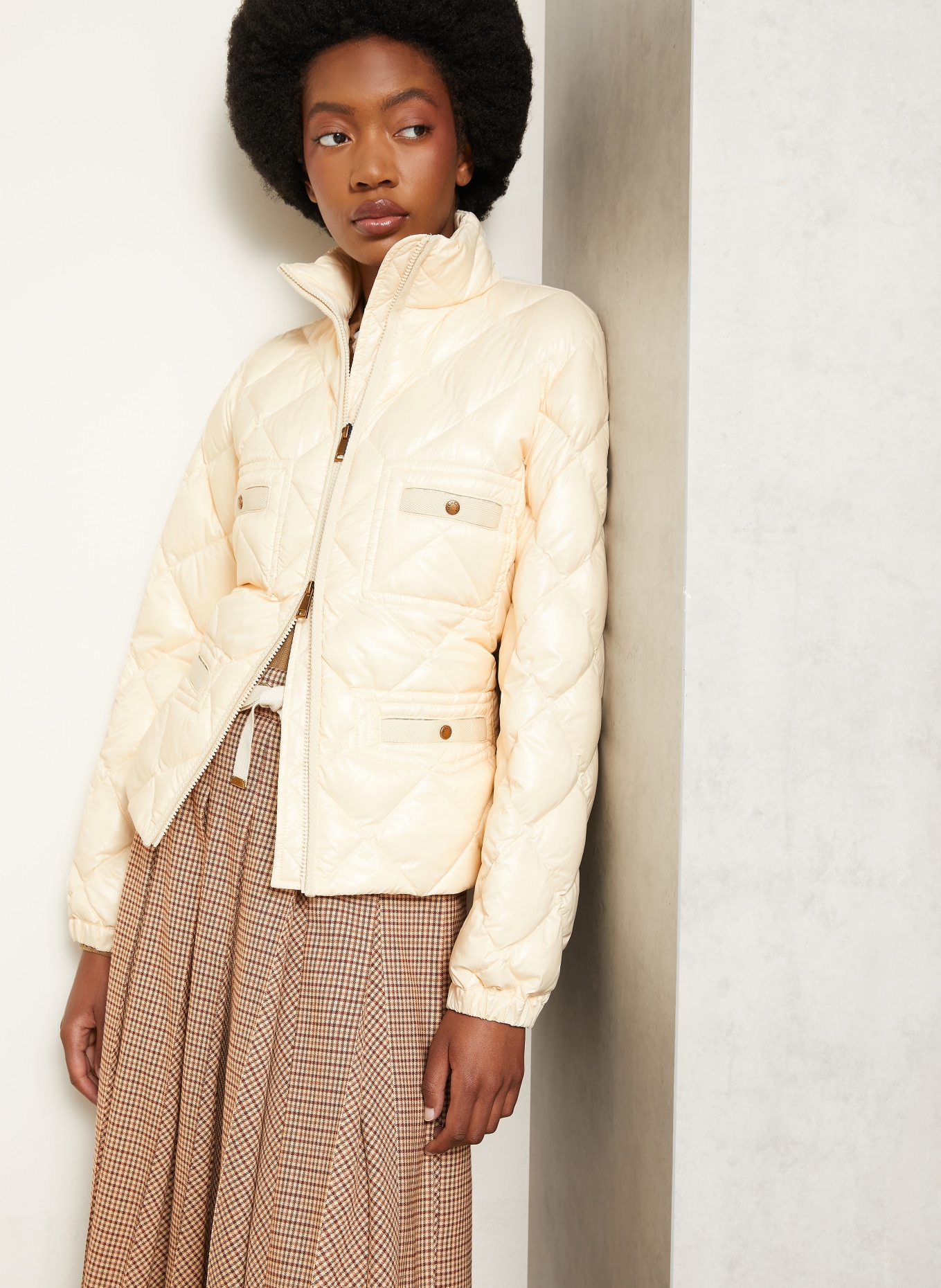 MONCLER Donsjas LAVARET: BEIGE