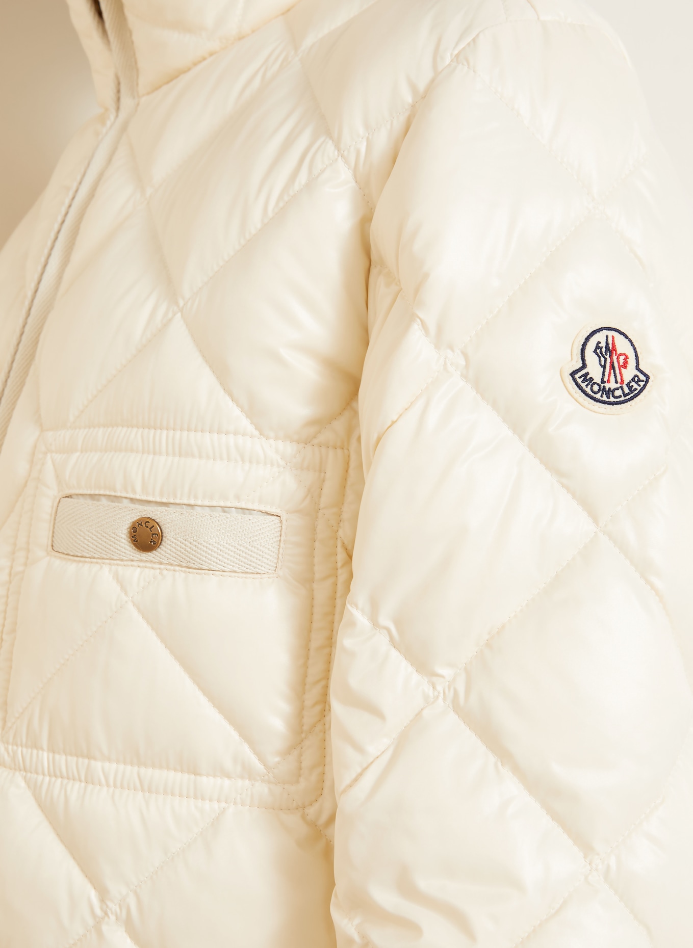 MONCLER Donsjas LAVARET: BEIGE