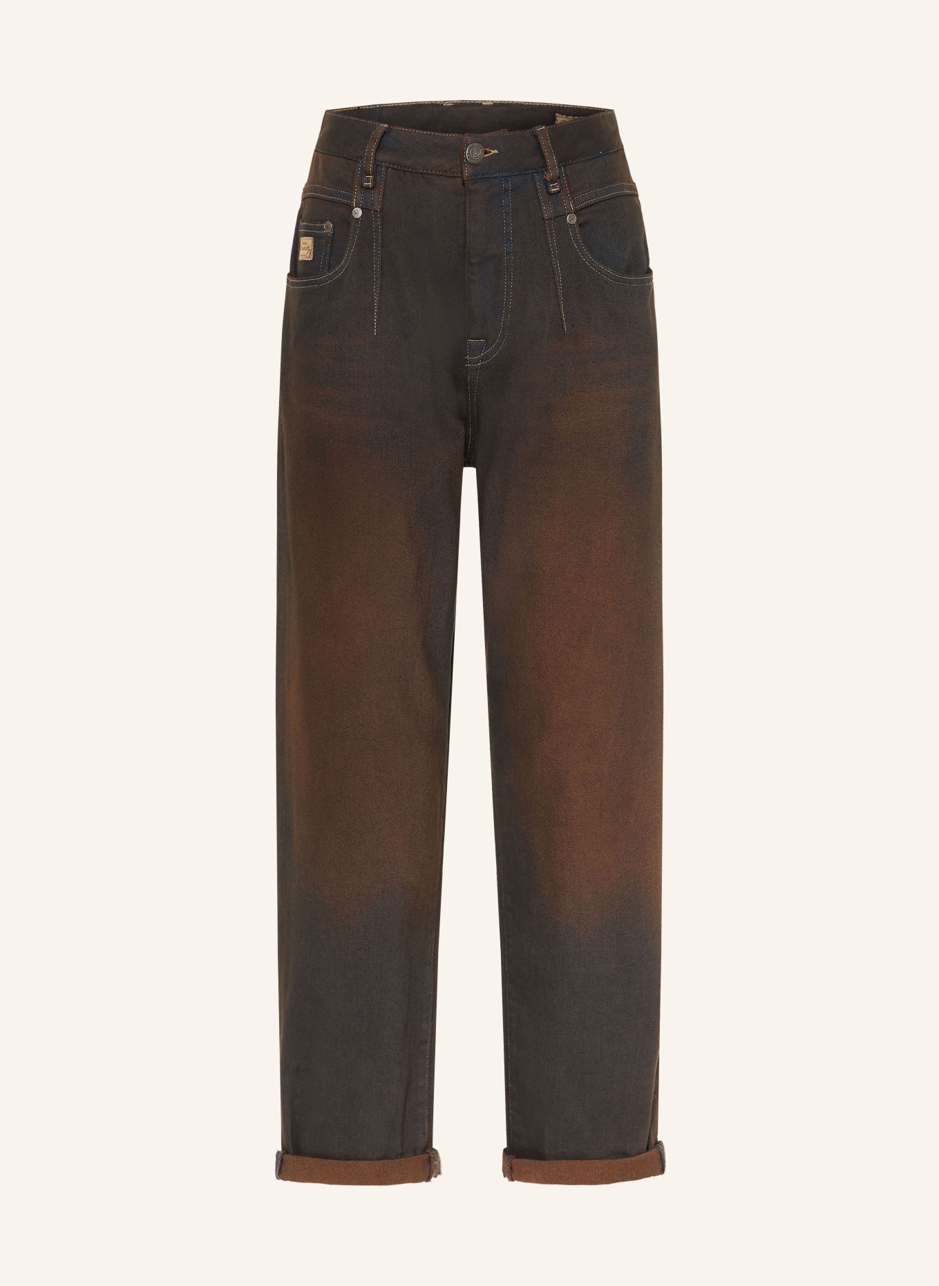 Herrlicher Jeansy typu barrel BROOKE: 88 brown