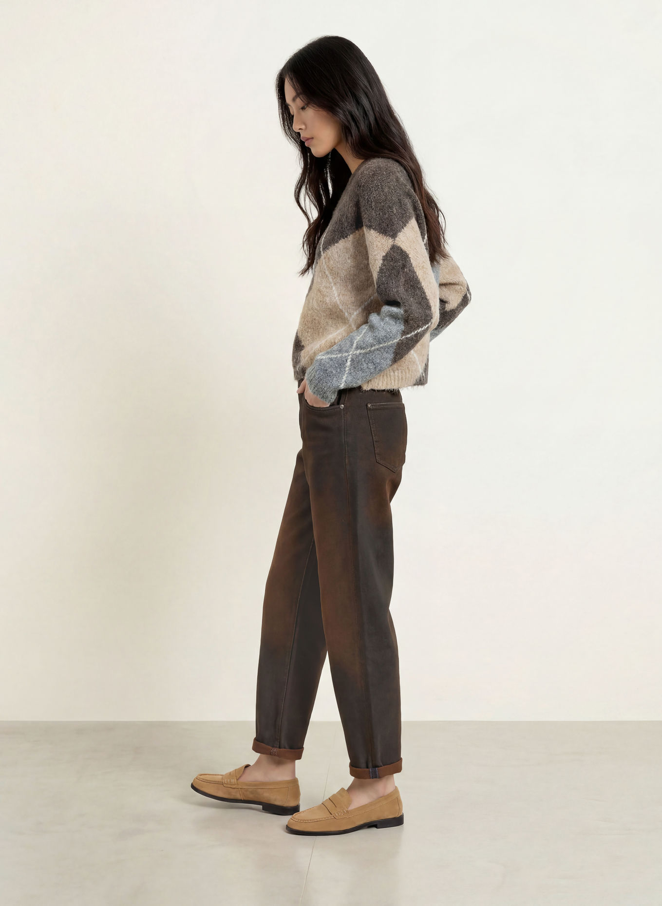 Herrlicher Jeansy typu barrel BROOKE: 88 brown