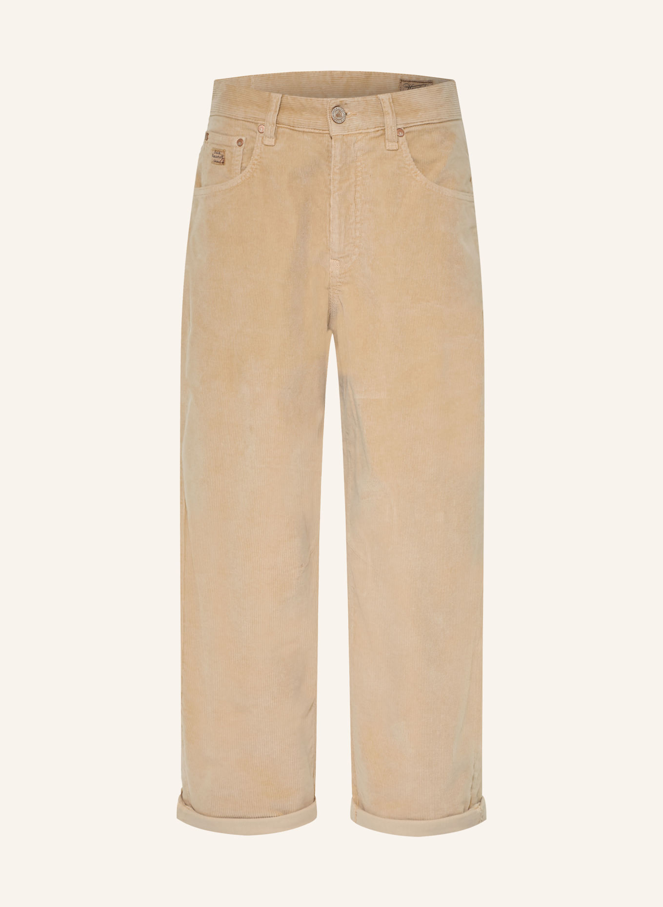 Herrlicher 7/8 broek BARROW van corduroy: BEIGE