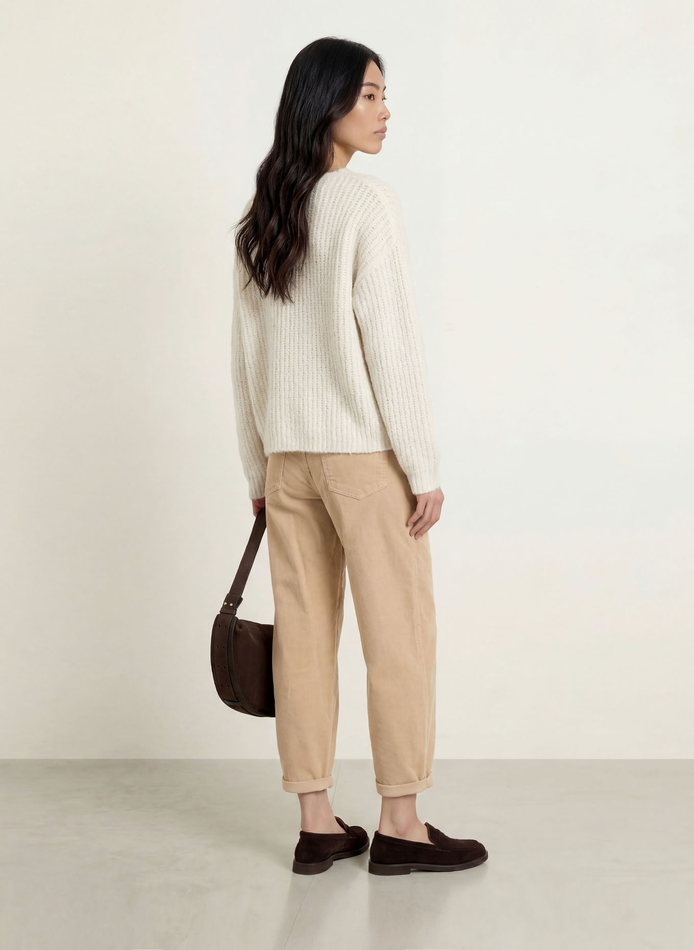 Herrlicher 7/8 broek BARROW van corduroy: BEIGE
