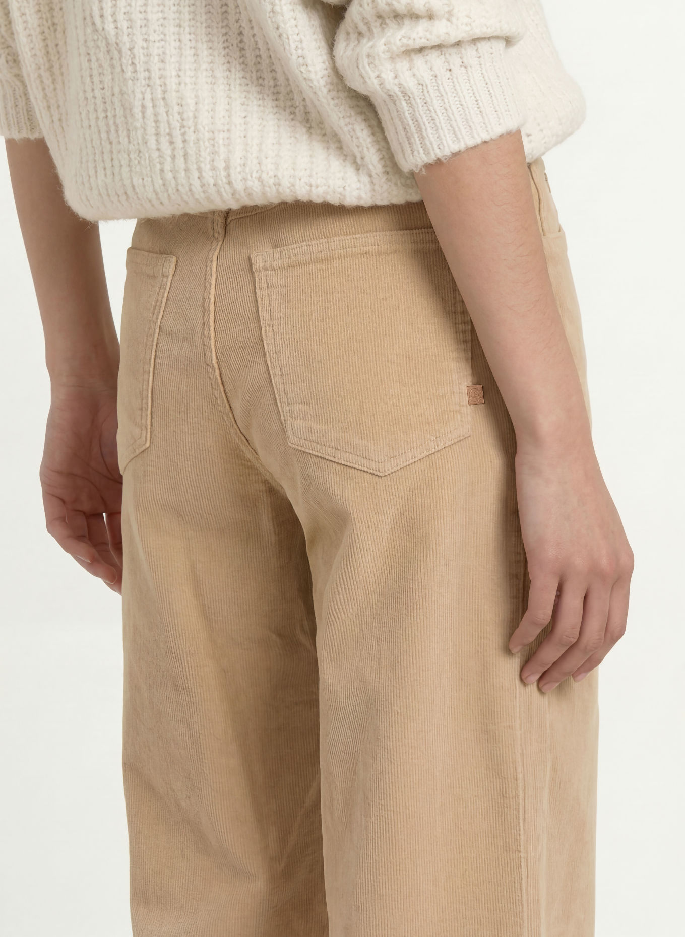 Herrlicher 7/8 broek BARROW van corduroy: BEIGE