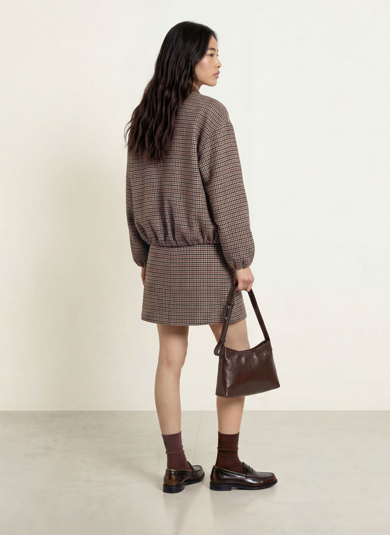 Herrlicher ZELMA Skirt: BROWN / DARK RED / BLACK
