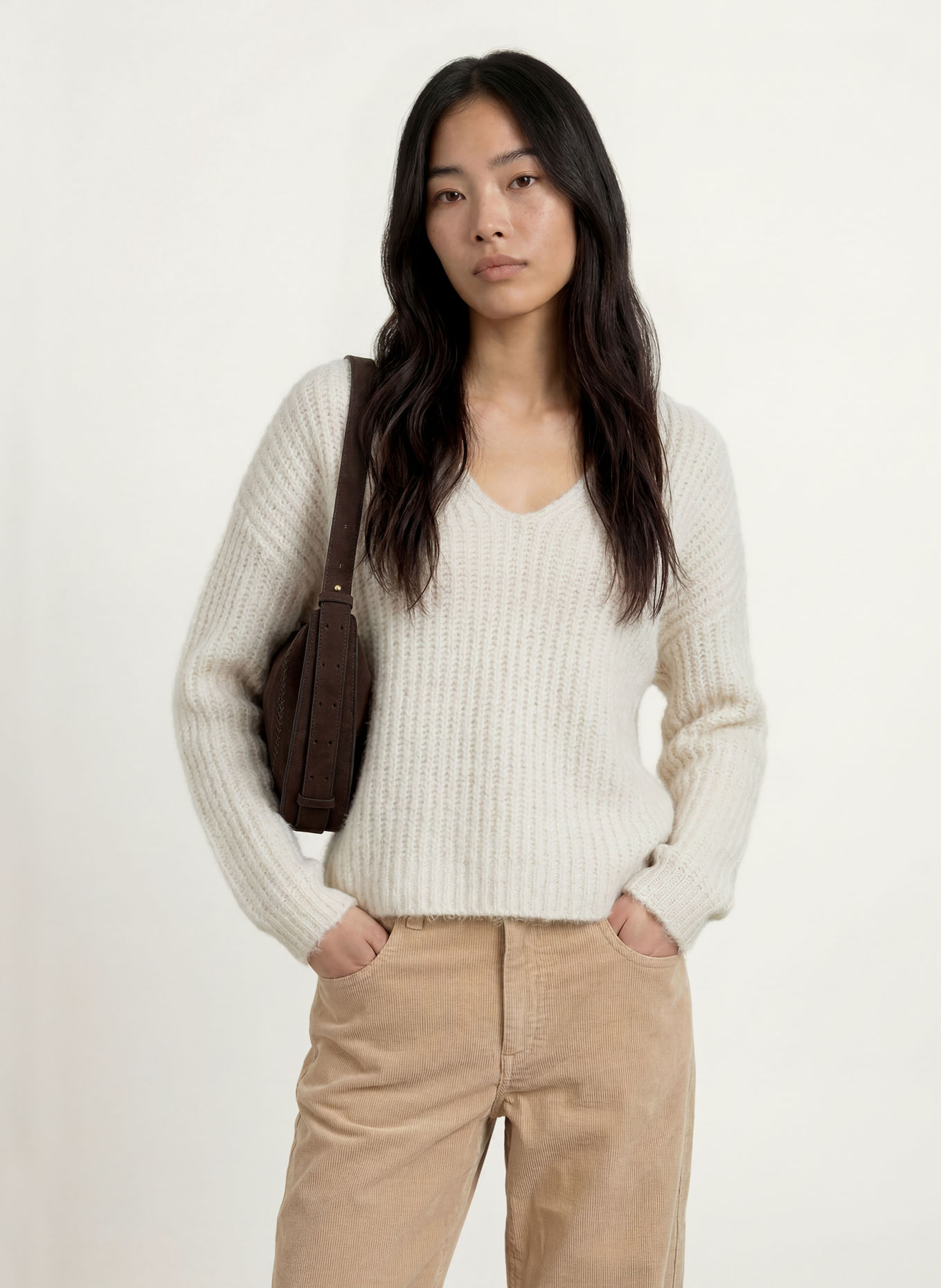 Herrlicher Pullover LINI: ECRU
