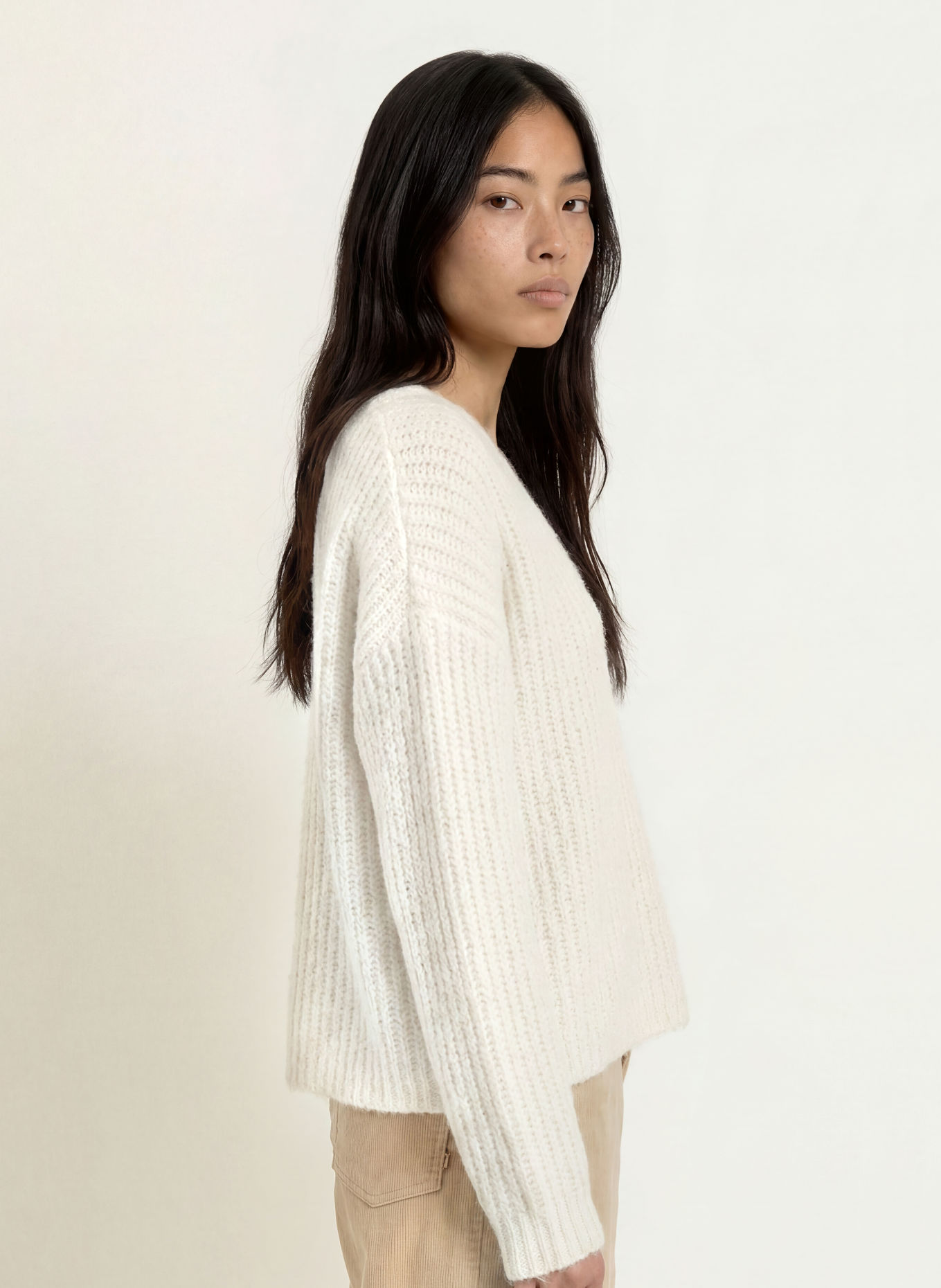 Herrlicher Pullover LINI: ECRU