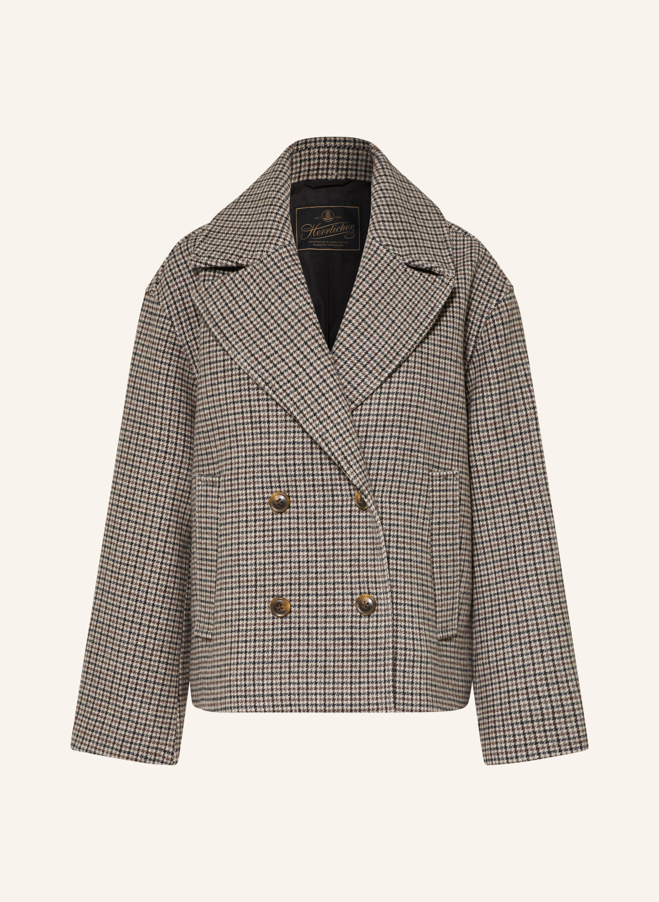 Herrlicher Cabanjacke TANKA: BRAUN / GRAU / SCHWARZ