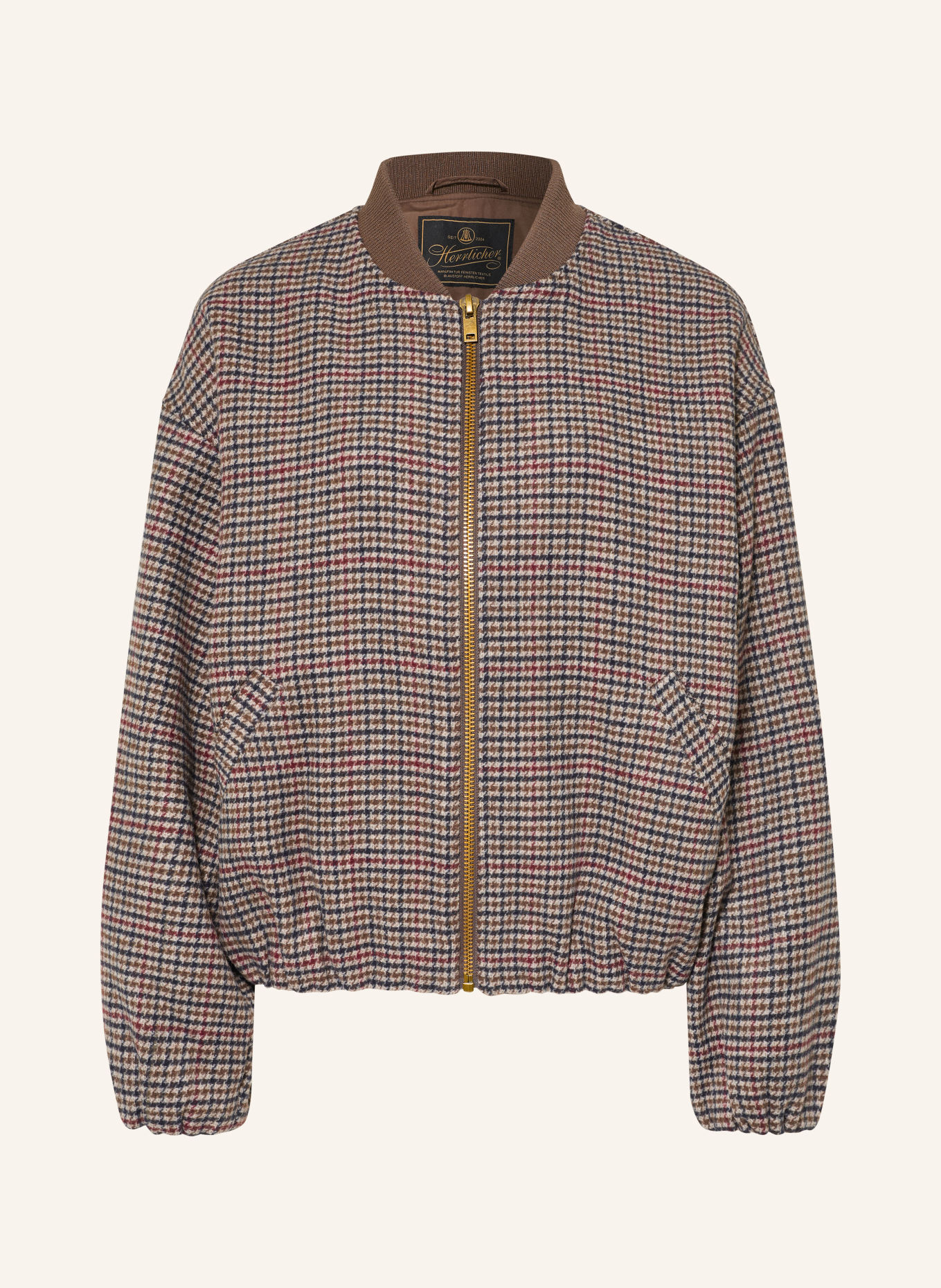 Herrlicher Blouson LIA LOTTA: BRUN / MØRKERØD / SORT