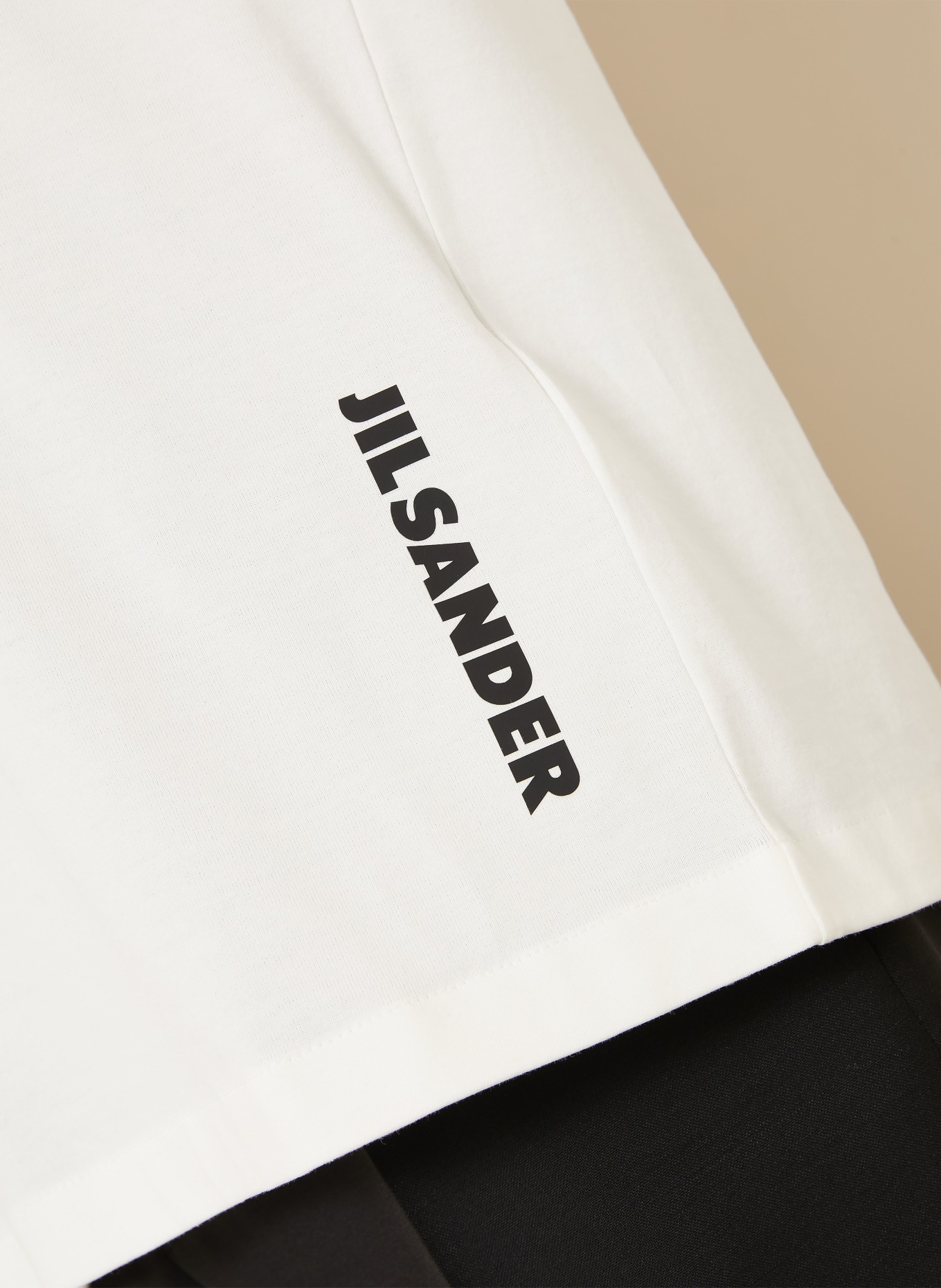 JIL SANDER T-shirt: BLANC / NOIR