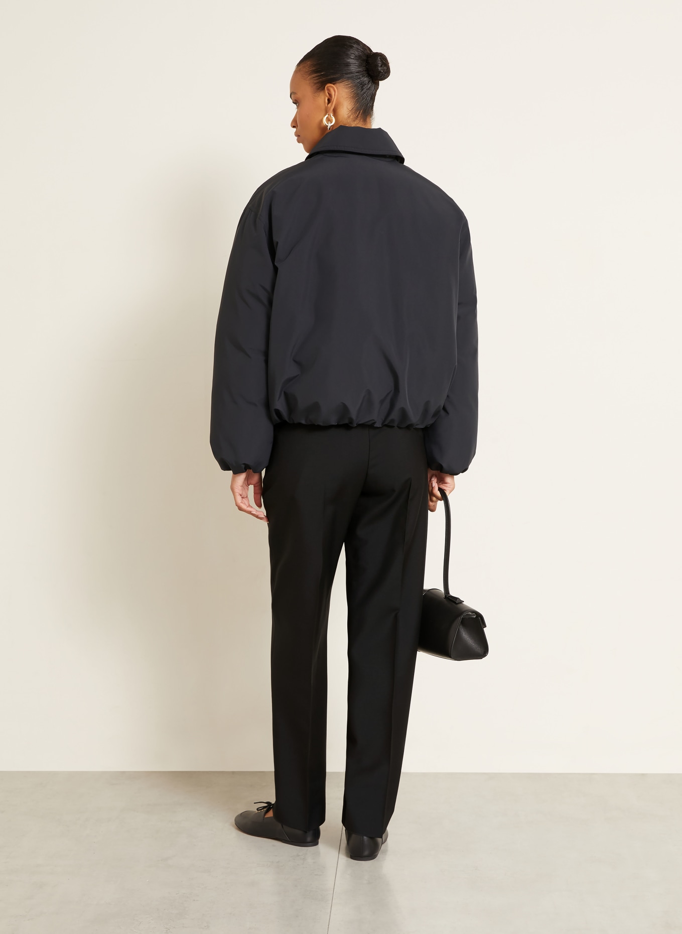 JIL SANDER Marlene kalhoty: ČERNÁ