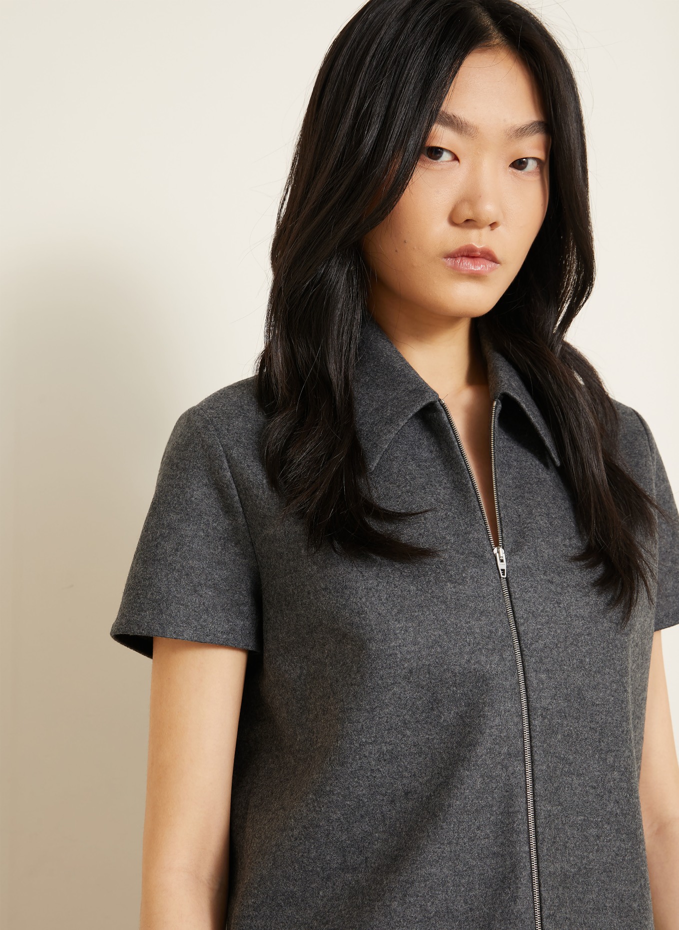JIL SANDER Bluzka koszulowa: SZARY