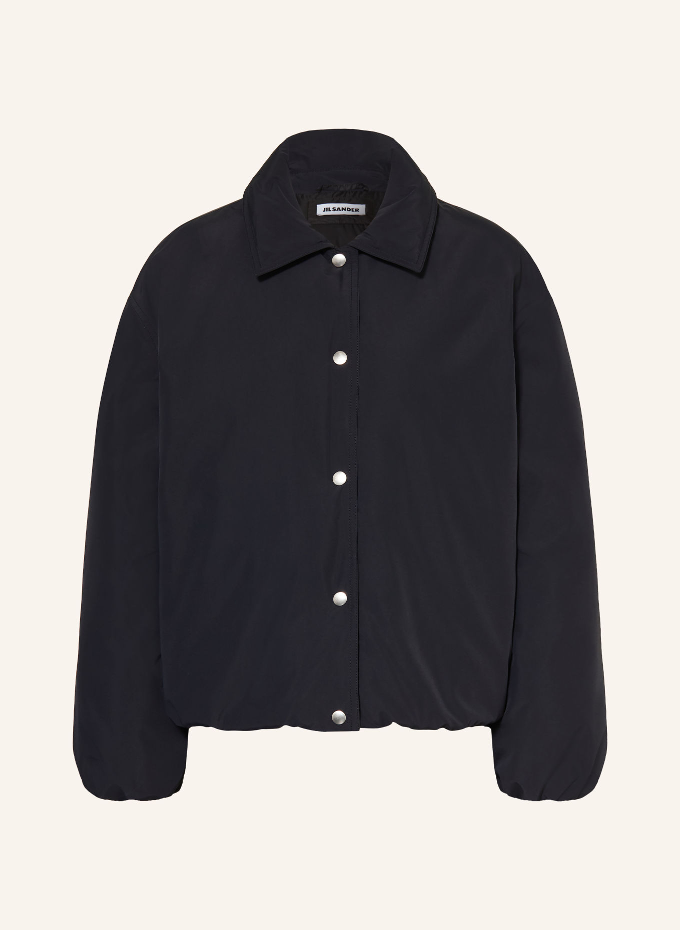 JIL SANDER Down jacket: BLACK