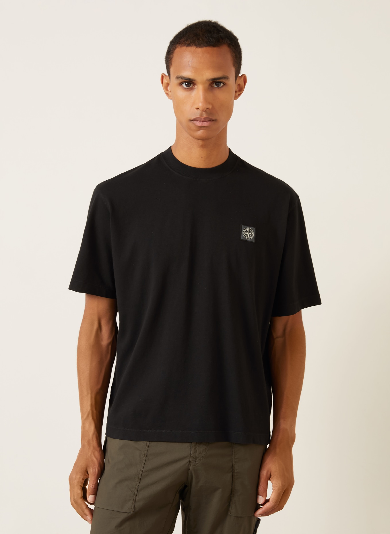 STONE ISLAND Tričko: ČERNÁ