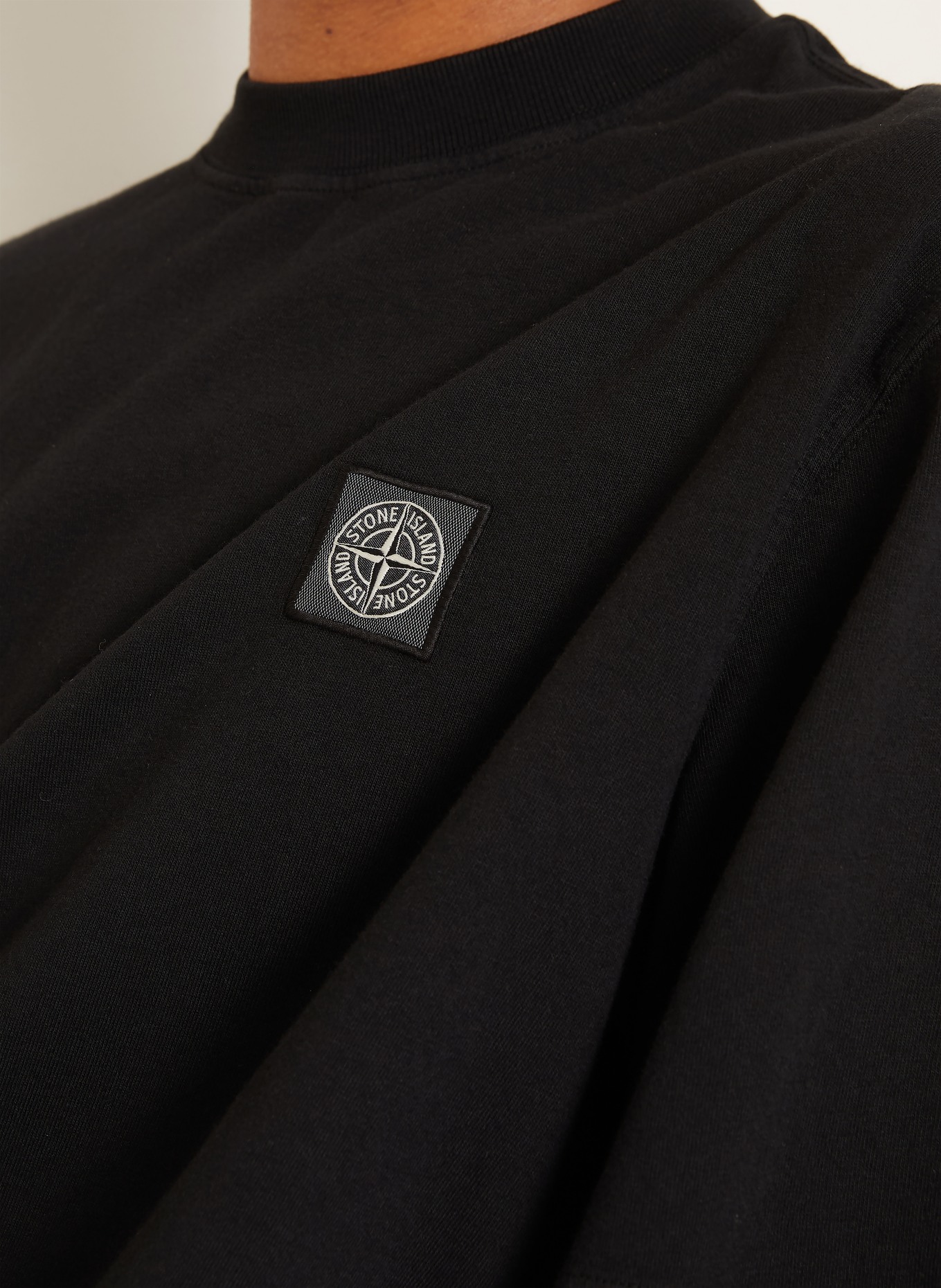 STONE ISLAND Tričko: ČERNÁ