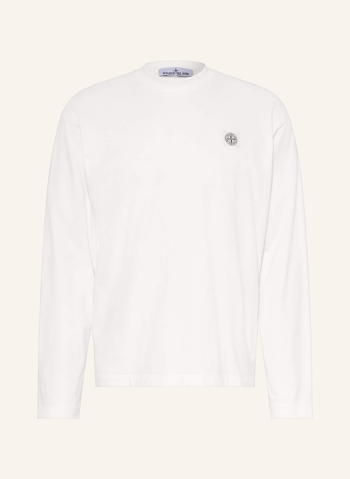 STONE ISLAND Koszulka z długim rękawem: BIAŁY