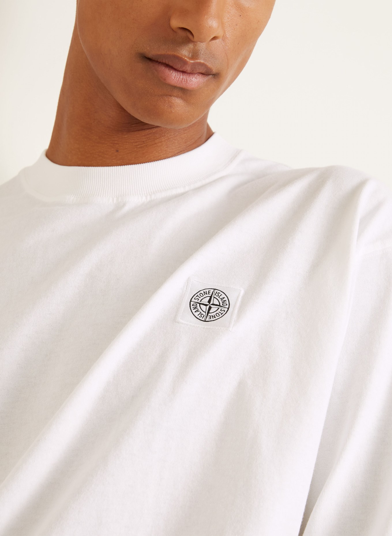 STONE ISLAND Koszulka z długim rękawem: BIAŁY
