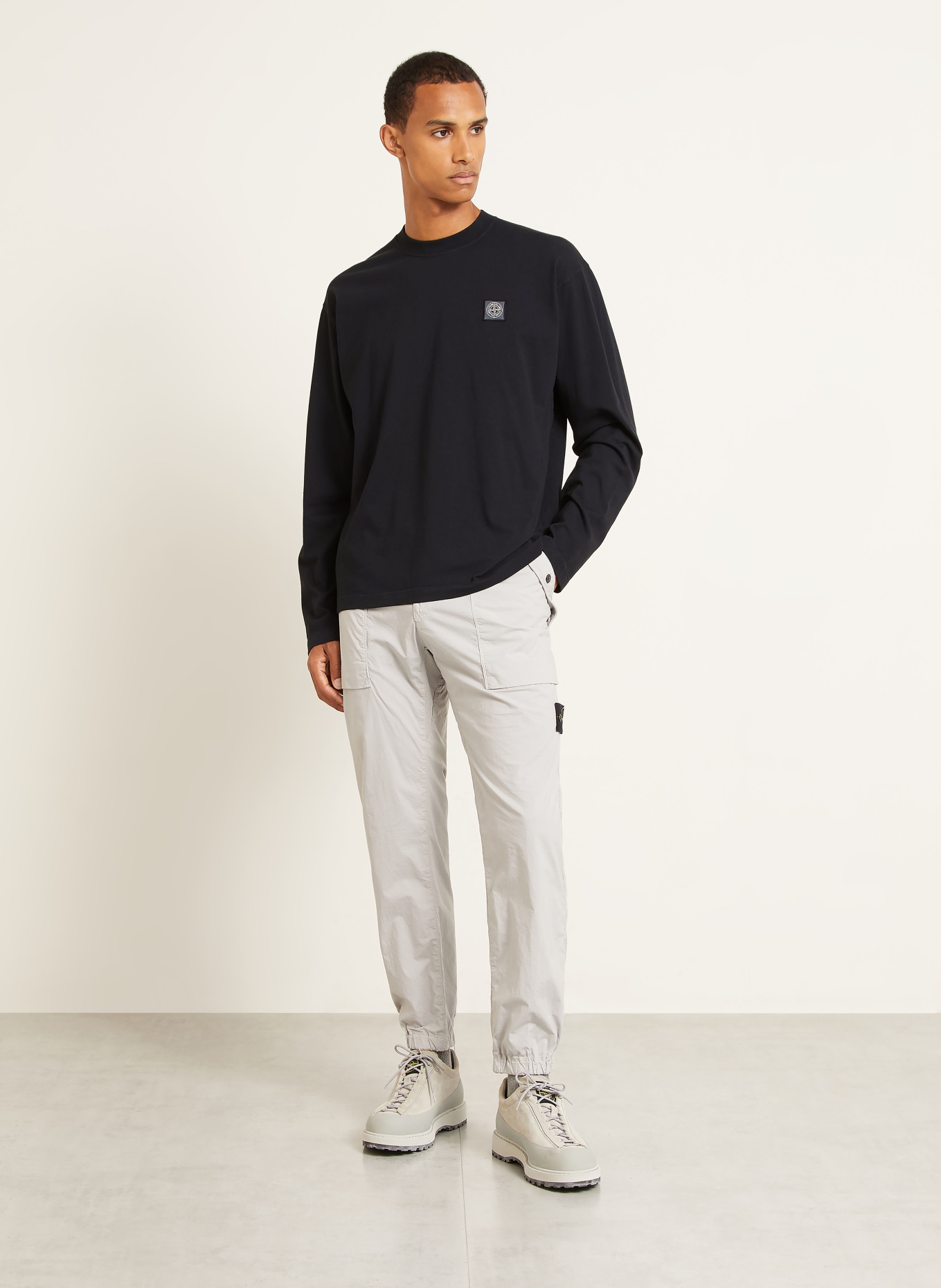 STONE ISLAND Koszulka z długim rękawem: GRANATOWY