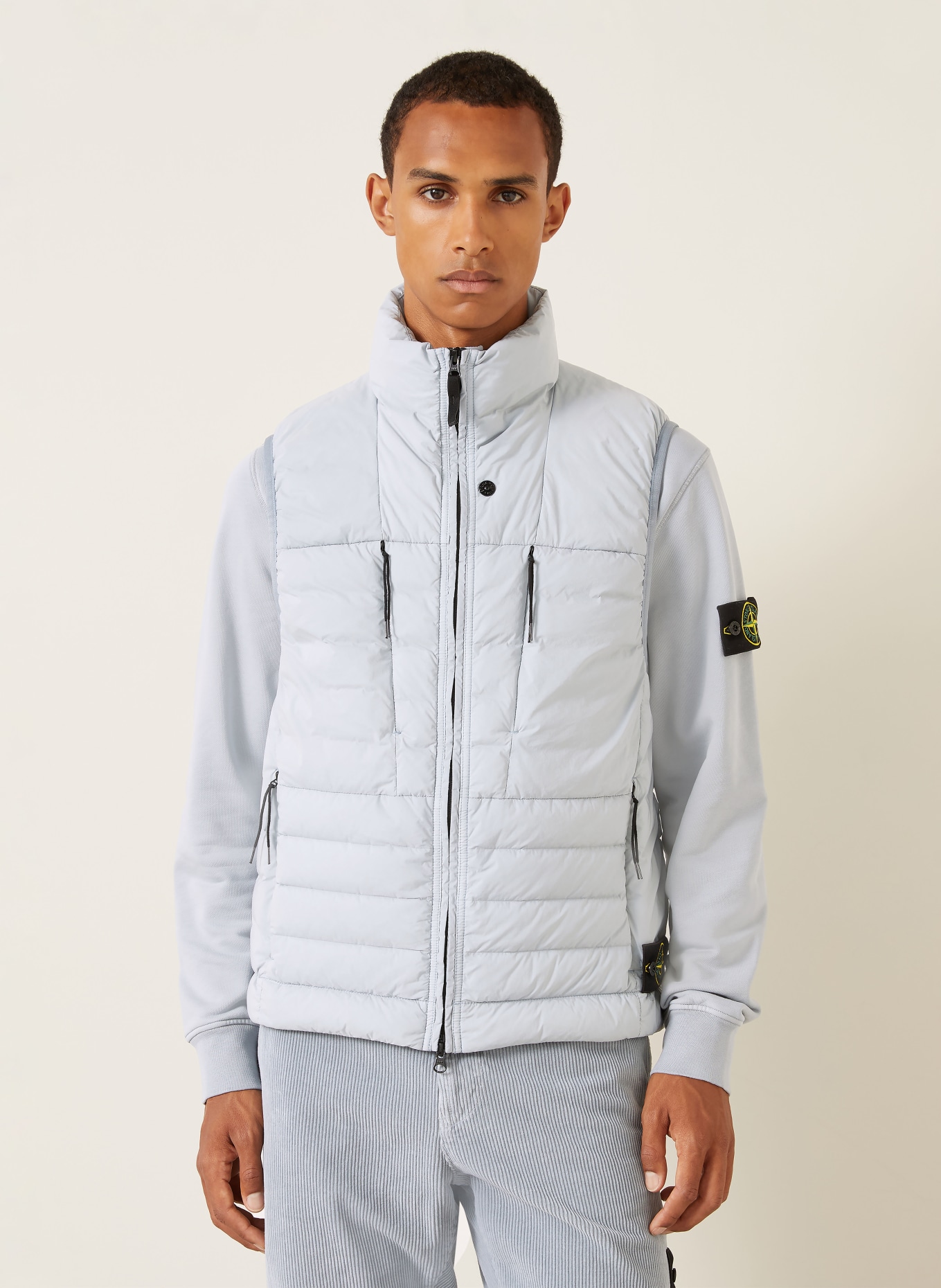 STONE ISLAND Péřová vesta: TMAVĚ MODRÁ