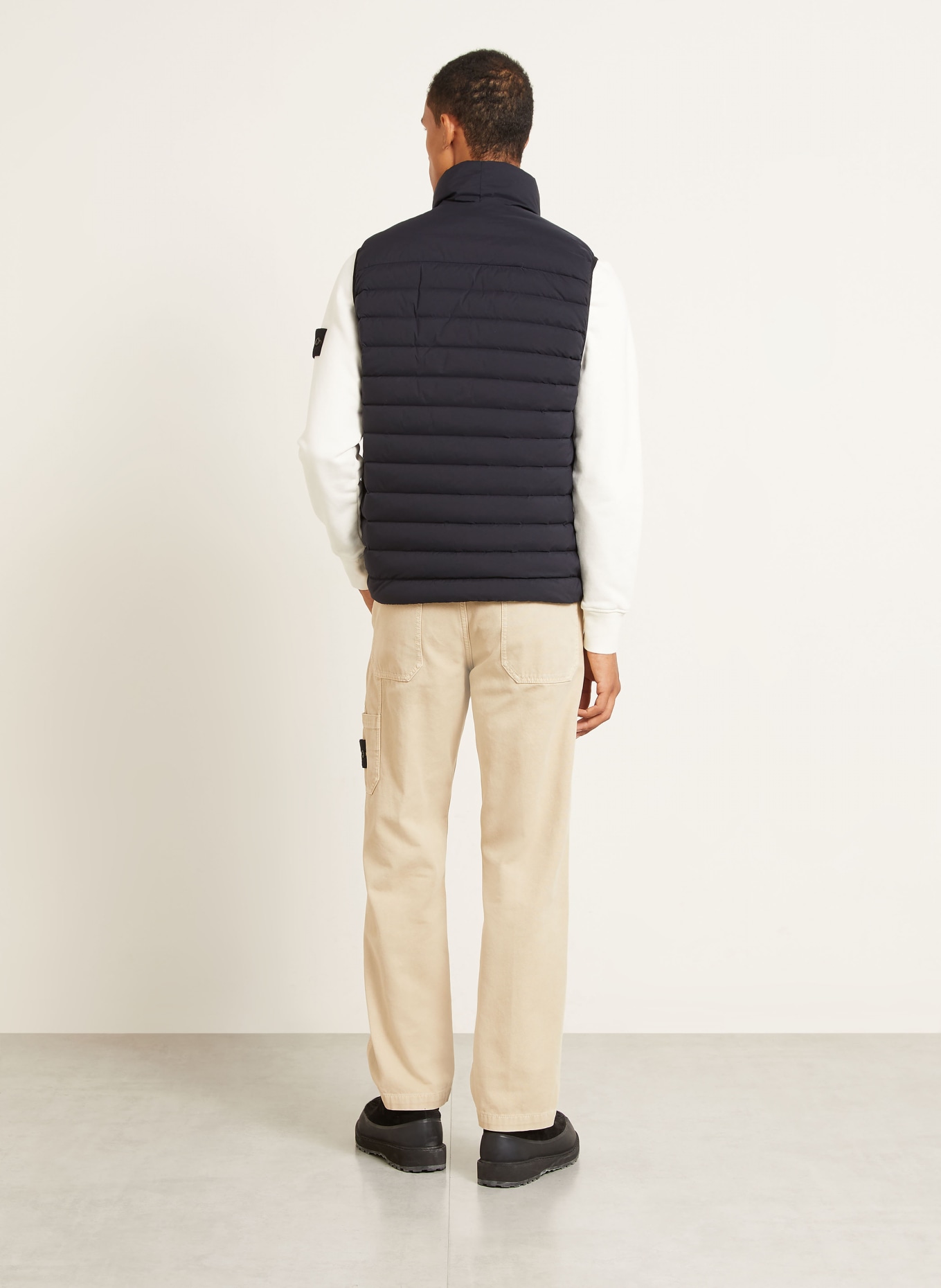 STONE ISLAND Péřová vesta: TMAVĚ MODRÁ