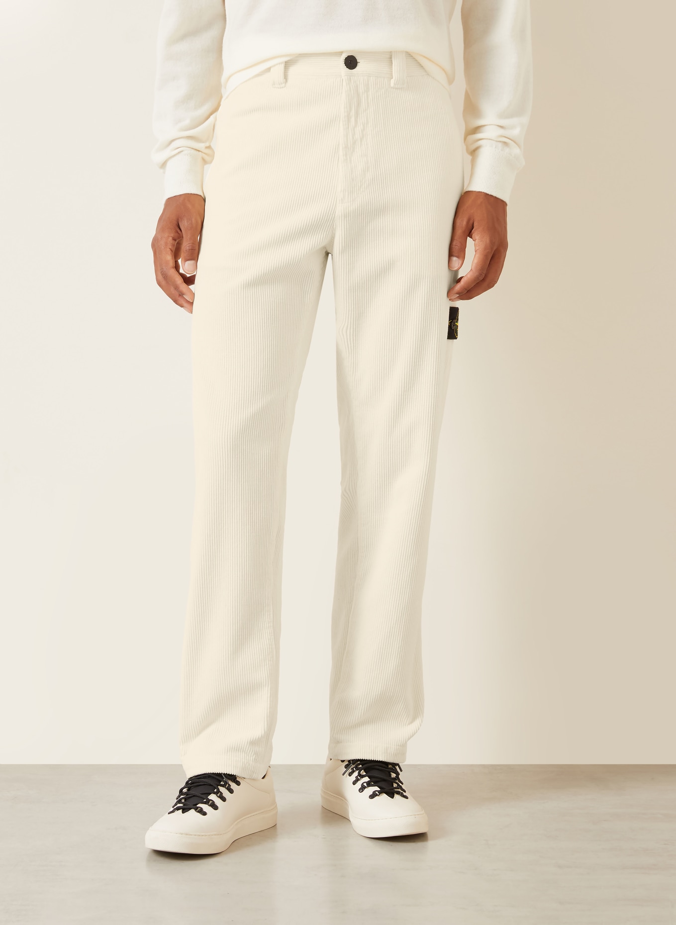 STONE ISLAND Cordchino Regular Fit: KRÉMOVÁ