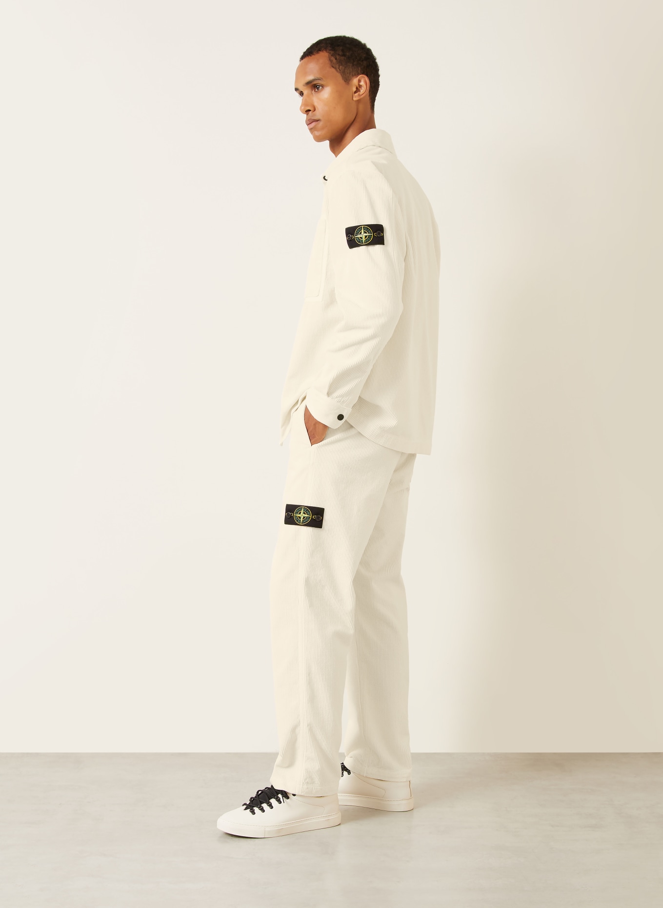 STONE ISLAND Cordchino Regular Fit: KRÉMOVÁ