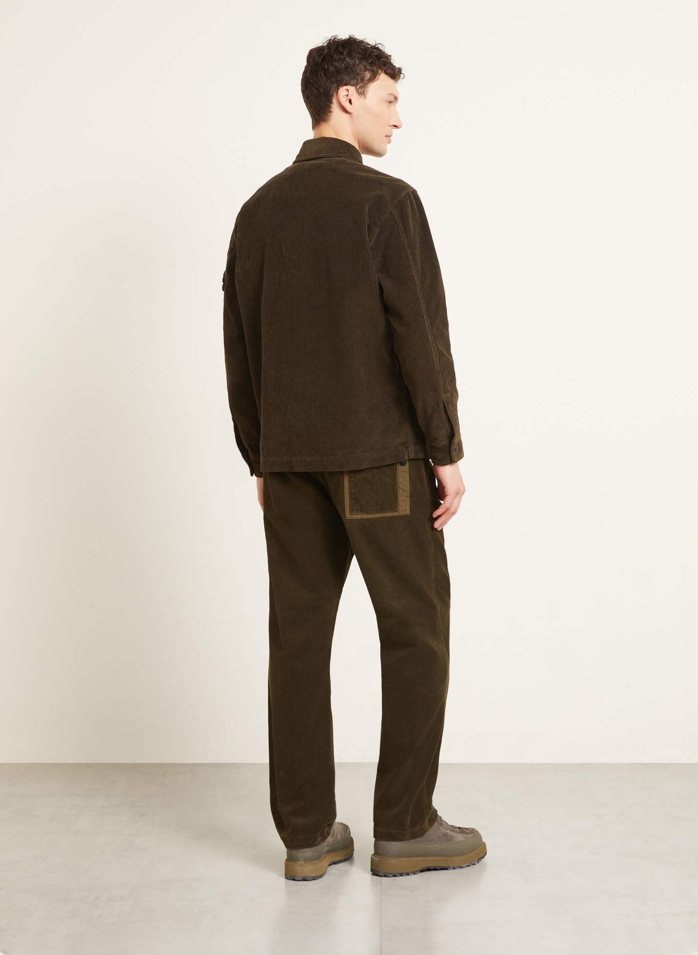 STONE ISLAND Cordchino Regular Fit: DARK BROWN