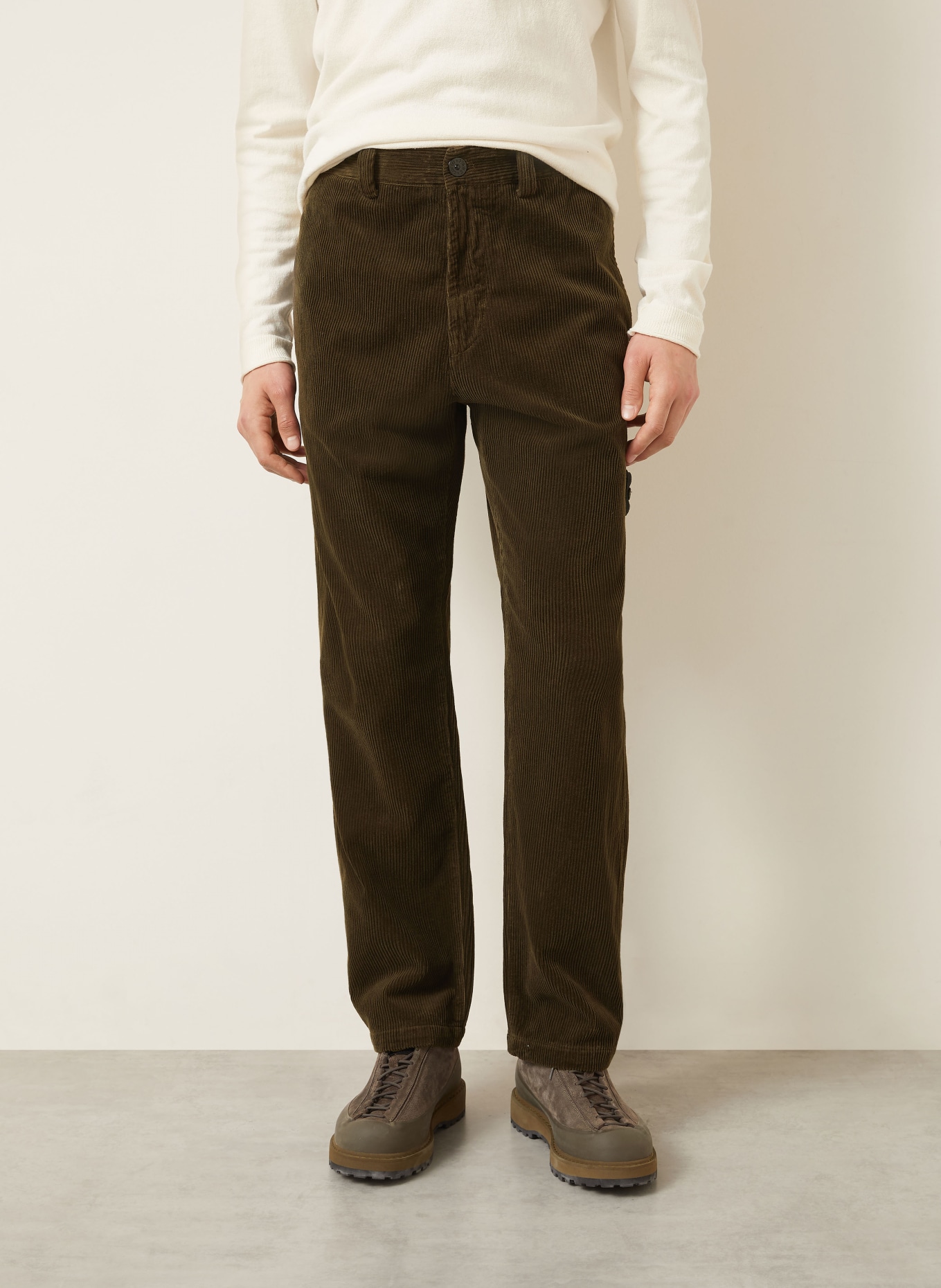 STONE ISLAND Cordchino Regular Fit: DARK BROWN