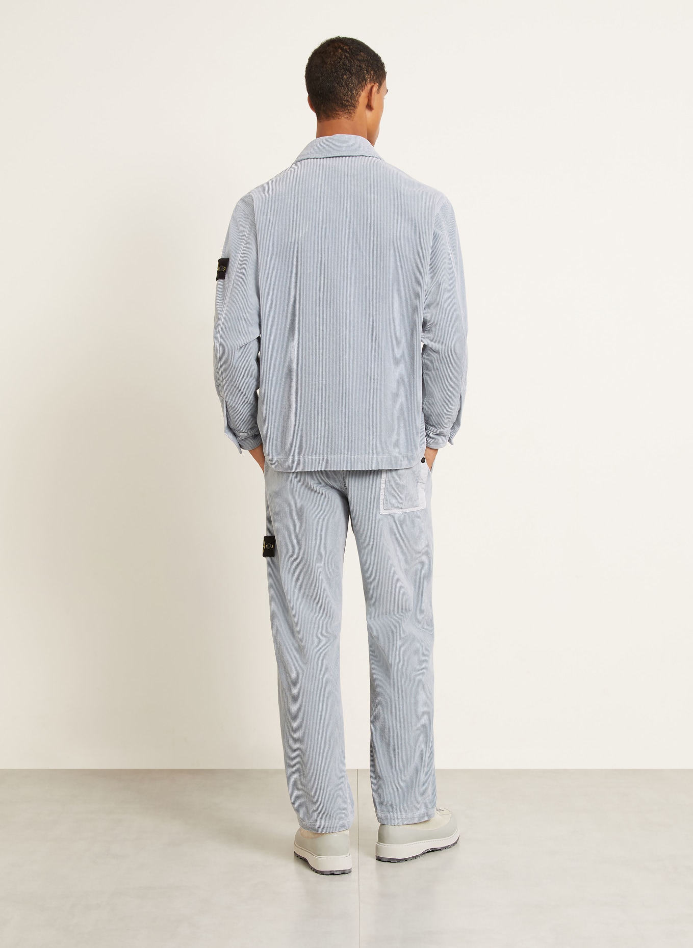 STONE ISLAND Cordchino Regular Fit: ČERNOŠEDÁ