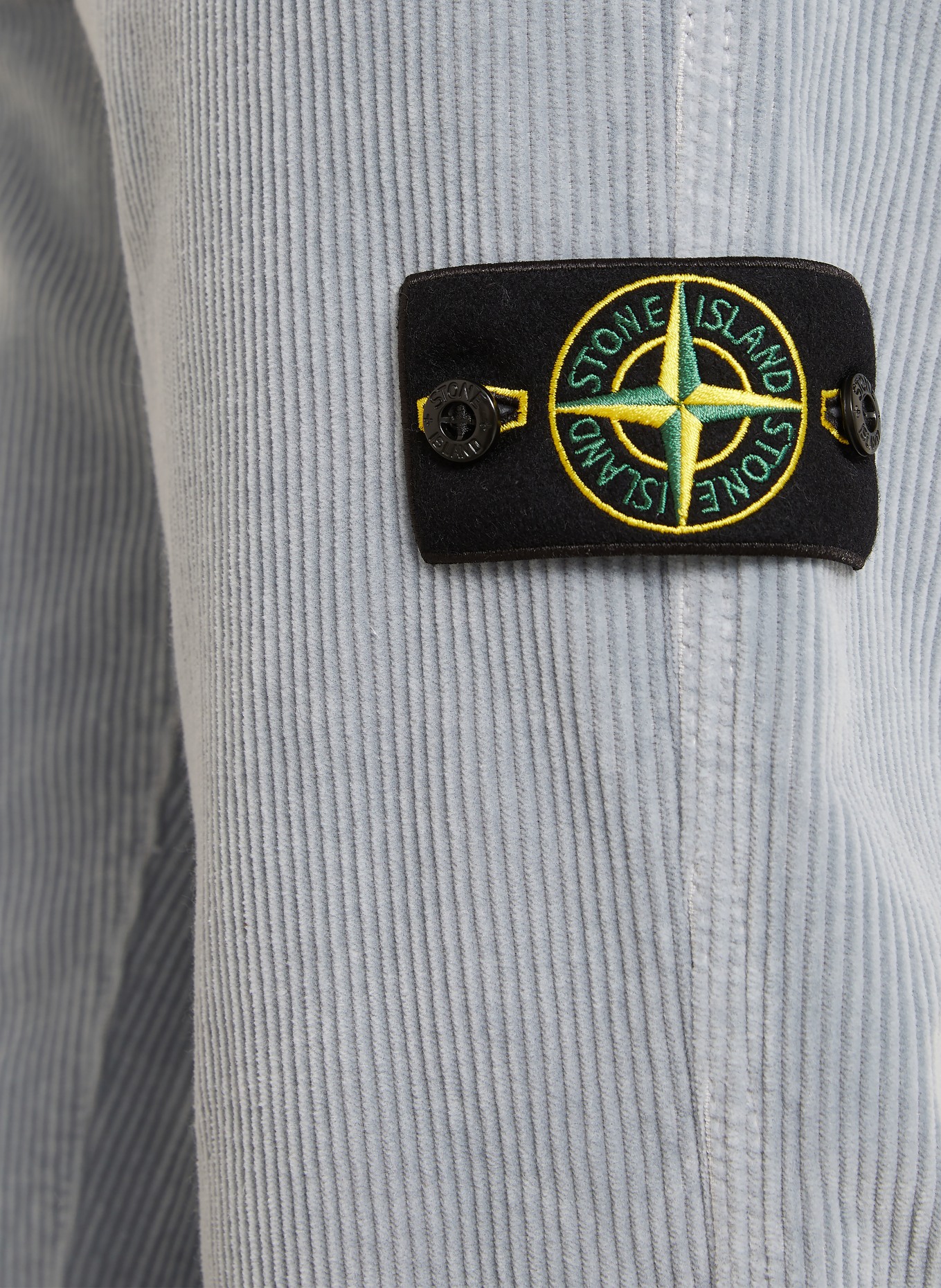 STONE ISLAND Cordchino Regular Fit: ČERNOŠEDÁ