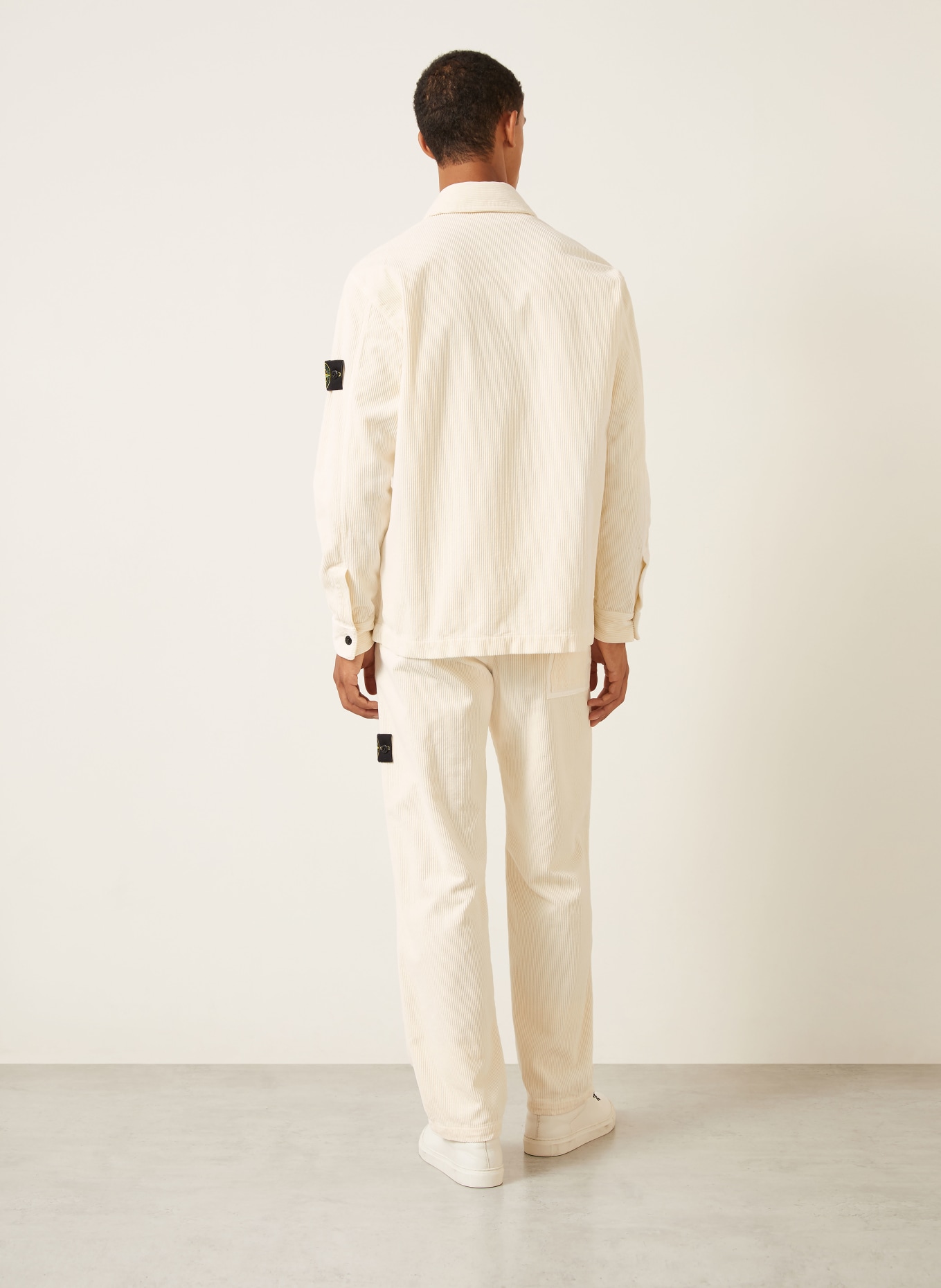 STONE ISLAND Corduroy Shirt, Comfort Fit: CREAM