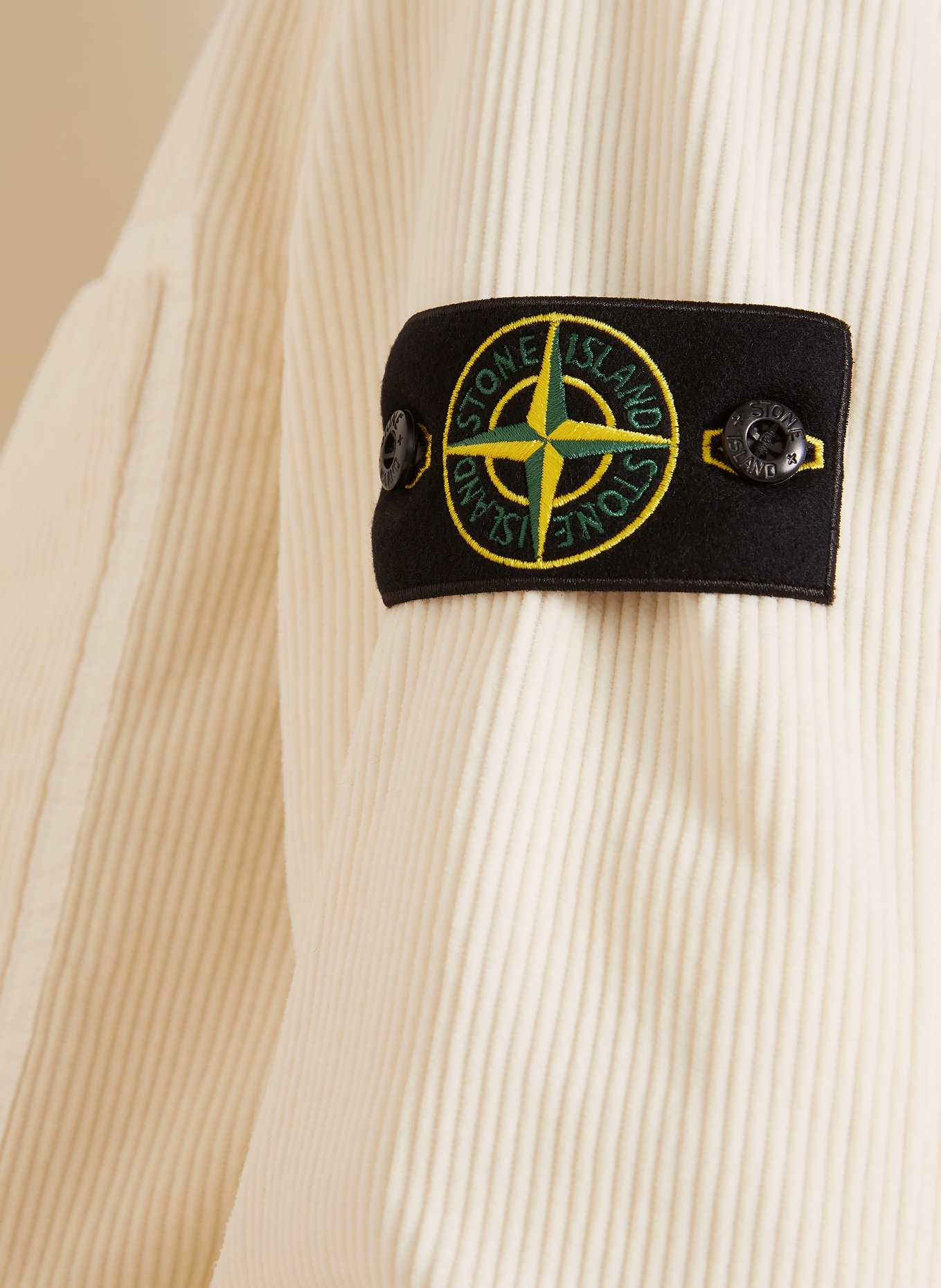 STONE ISLAND Corduroy Shirt, Comfort Fit: CREAM