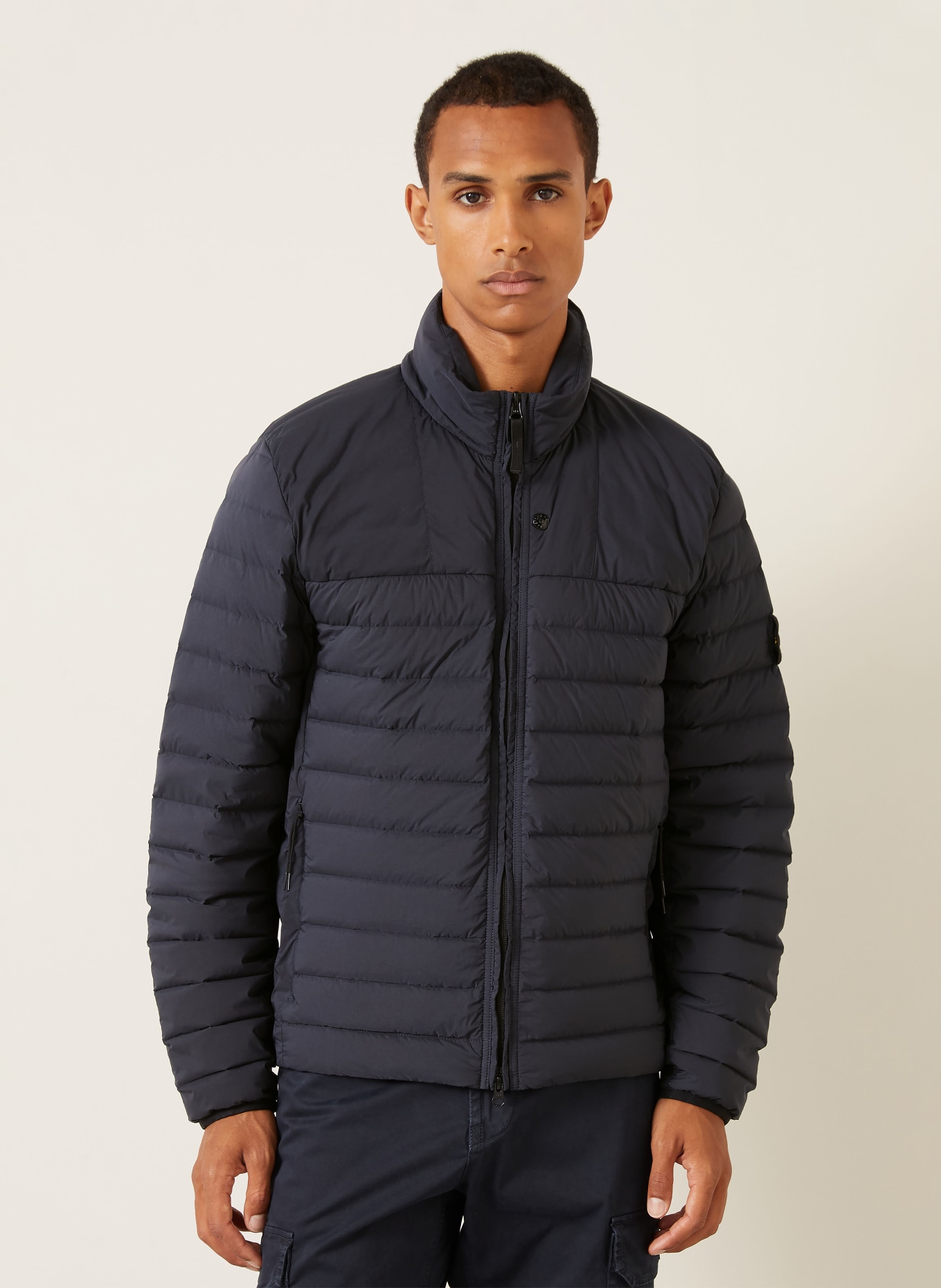 STONE ISLAND Doudoune légère: BLEU FONCÉ