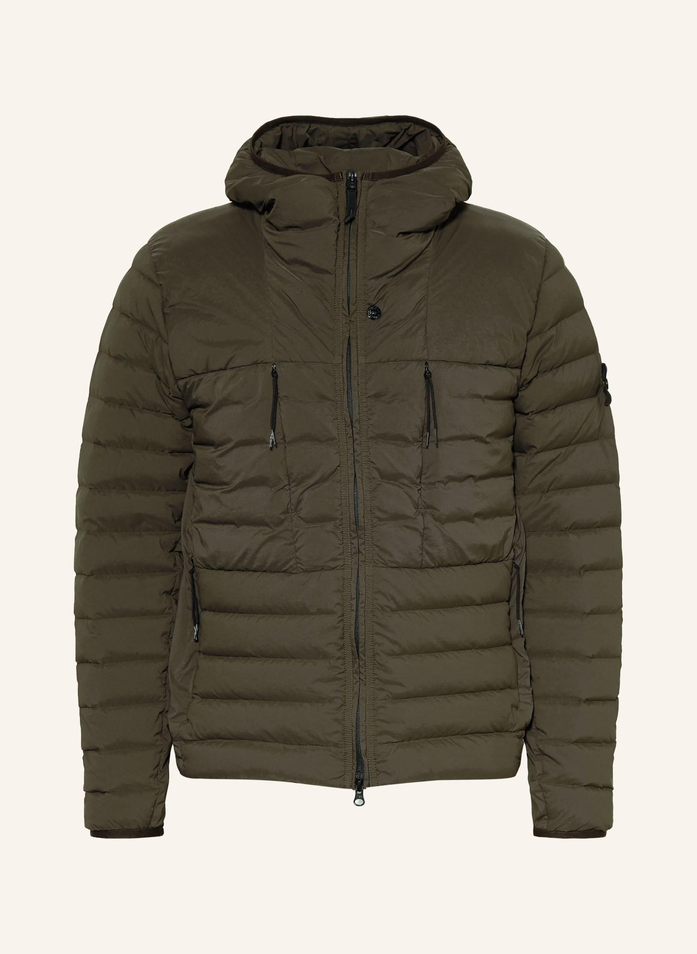 STONE ISLAND Lightweight down jacket: DARK BROWN