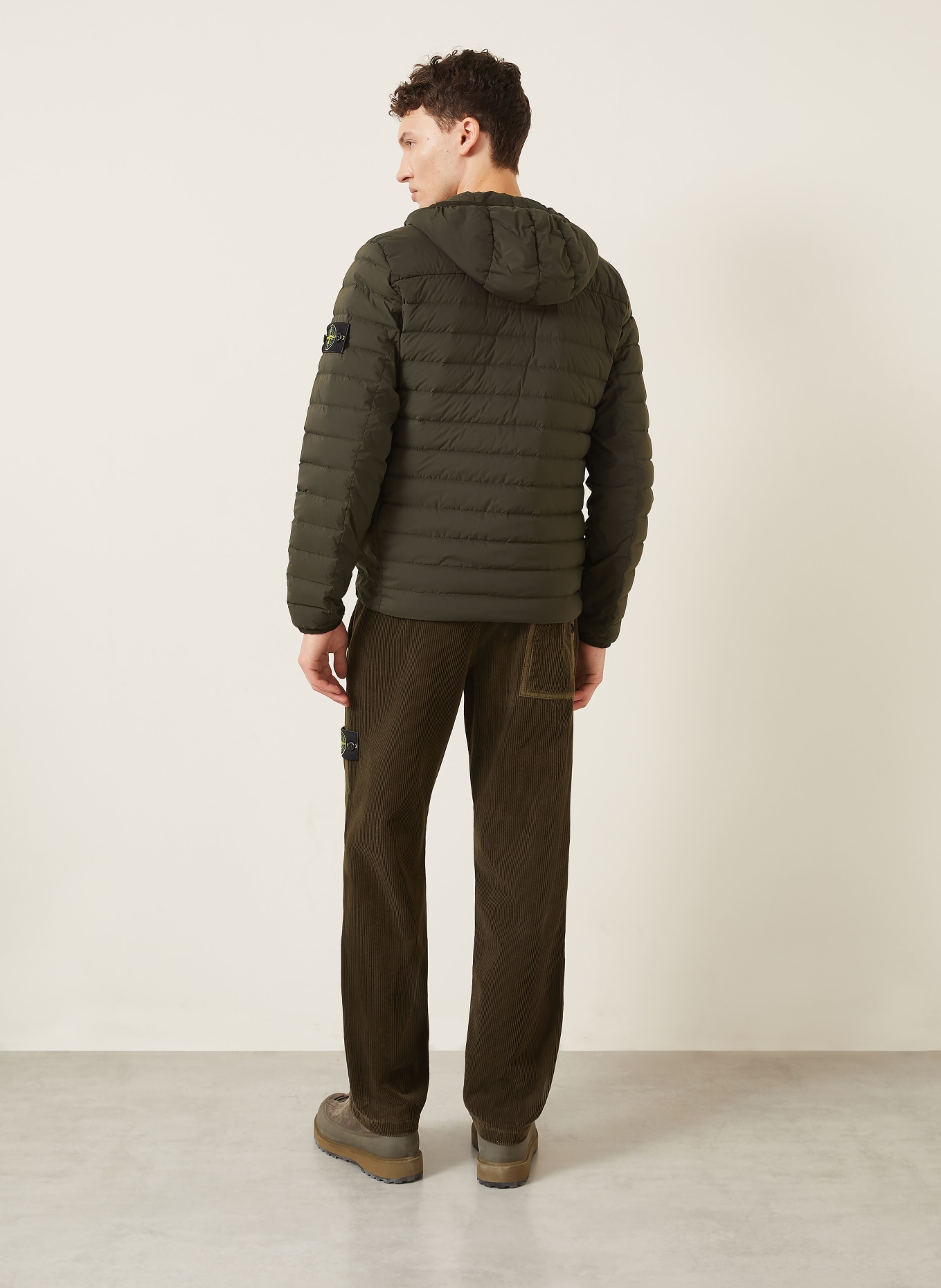 STONE ISLAND Lightweight down jacket: DARK BROWN