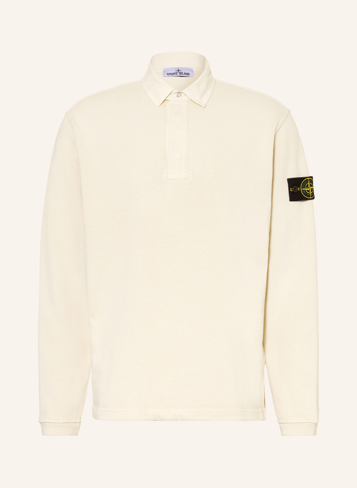 STONE ISLAND Jersey-Poloshirt: CREME