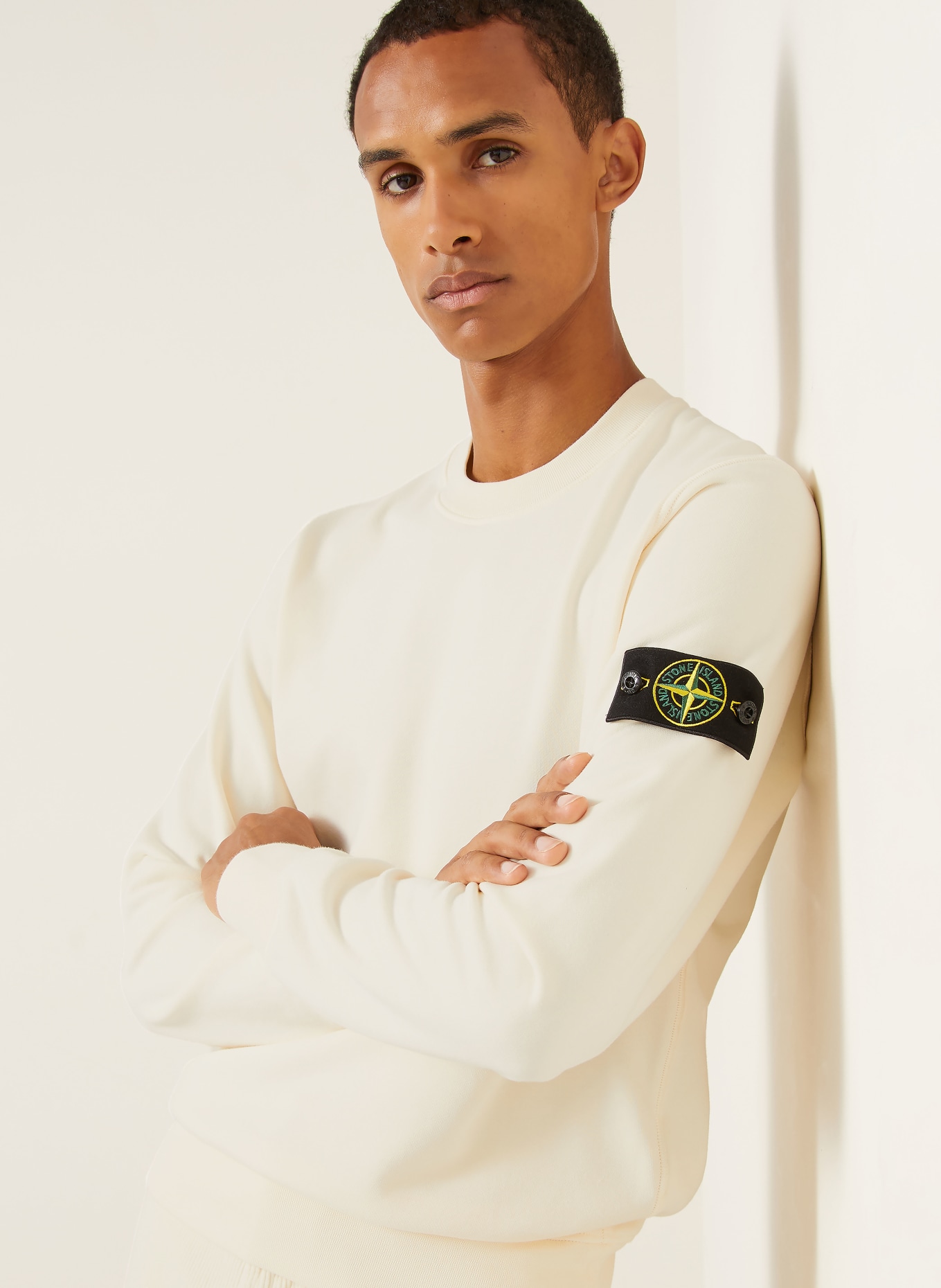 STONE ISLAND Sweatshirt: CRÈME
