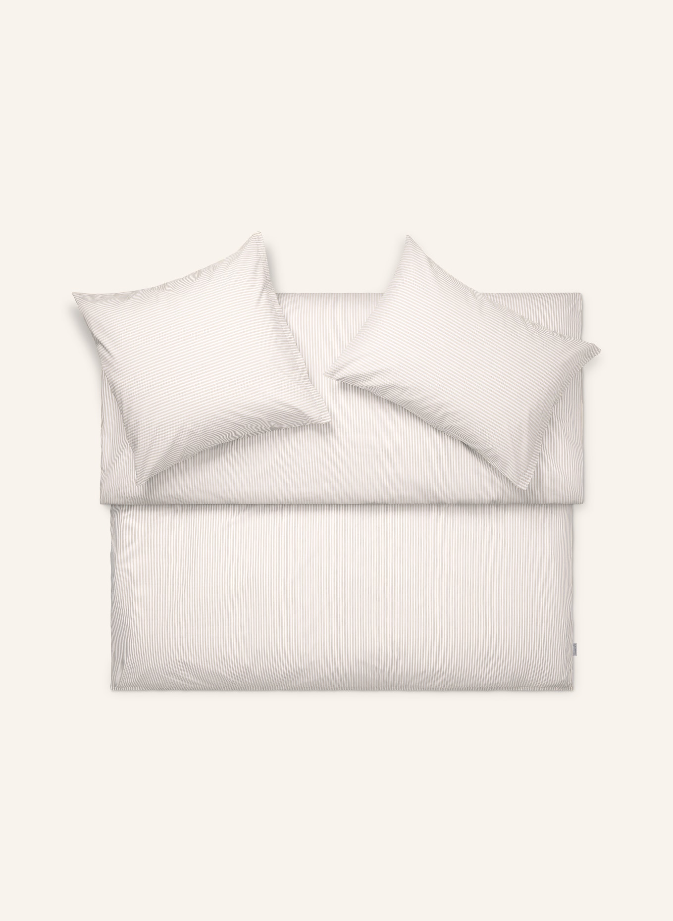 SCHLOSSBERG Bettbezug BARI: BEIGE / CREME