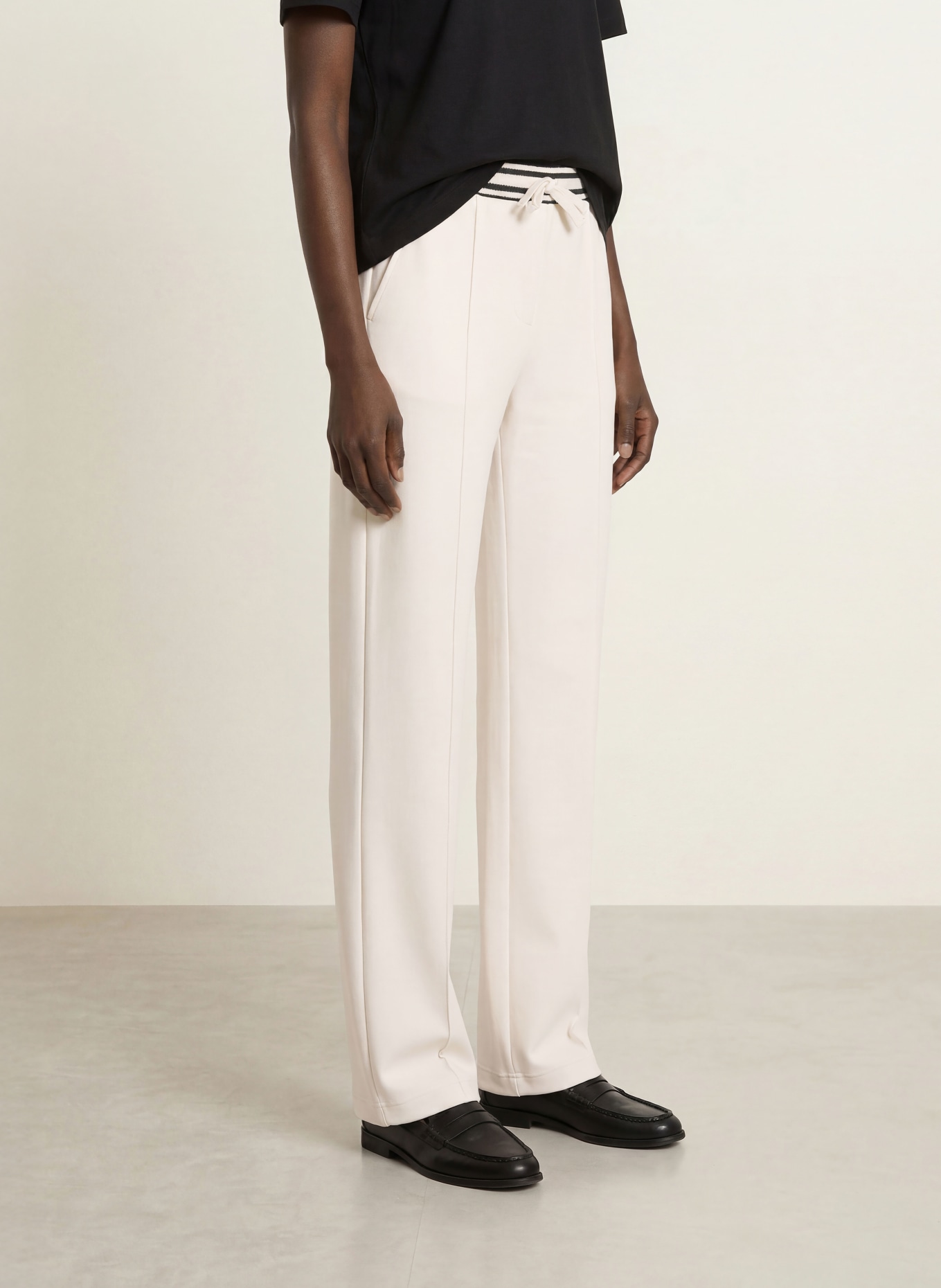 REISS VERITY Sweatpants: CREAM