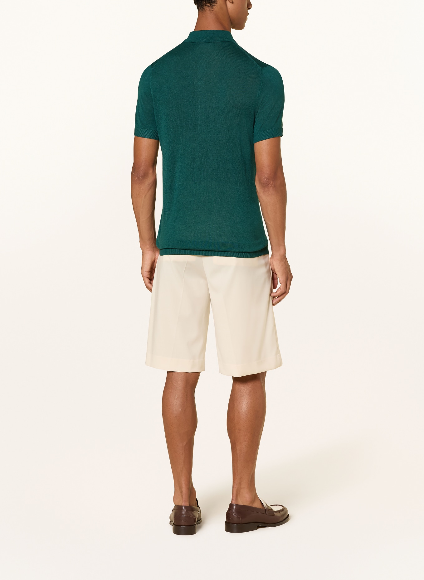 STRELLSON Strick-Poloshirt VADIM: DUNKELGRÜN