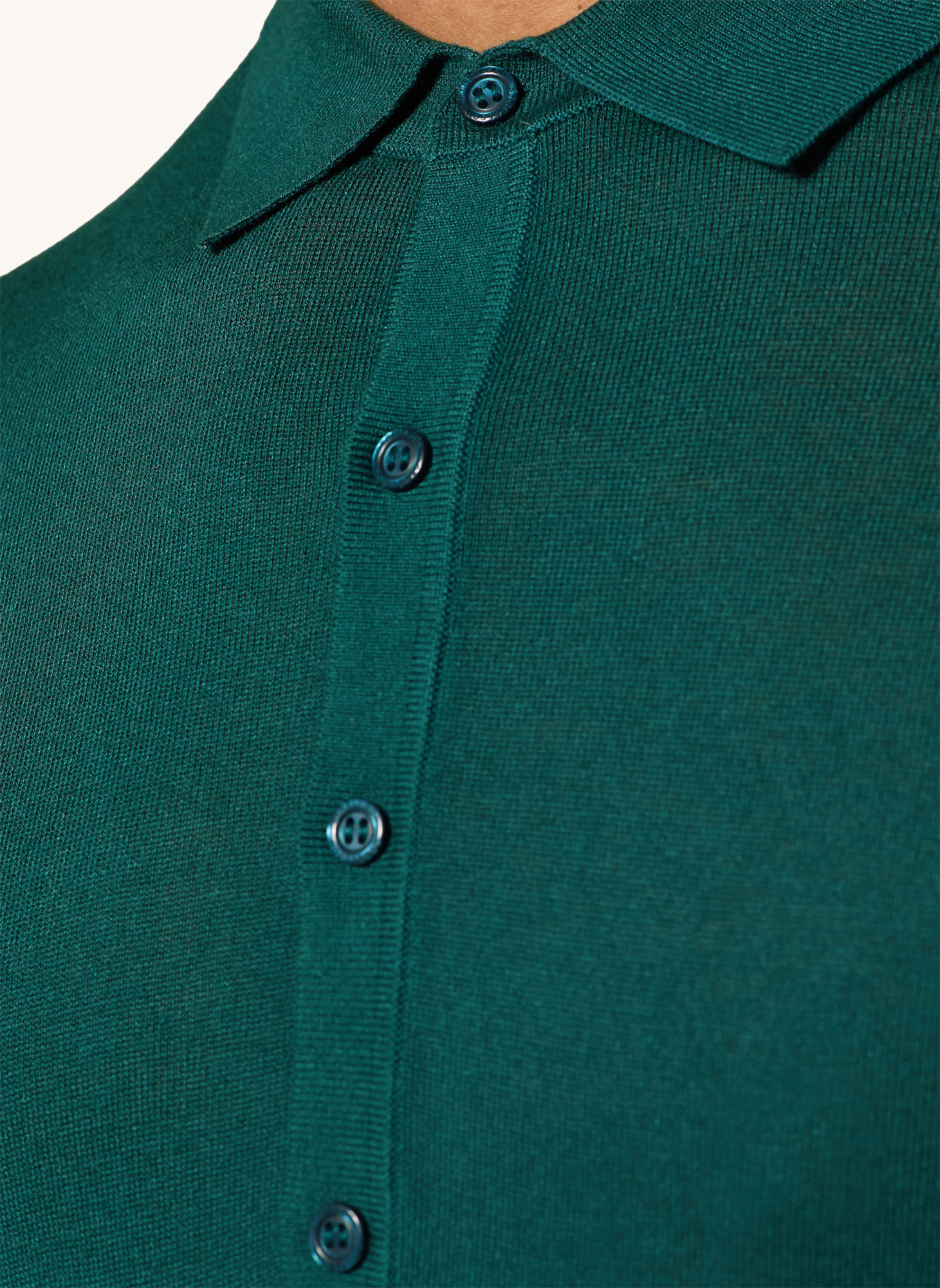 STRELLSON Strick-Poloshirt VADIM: DUNKELGRÜN