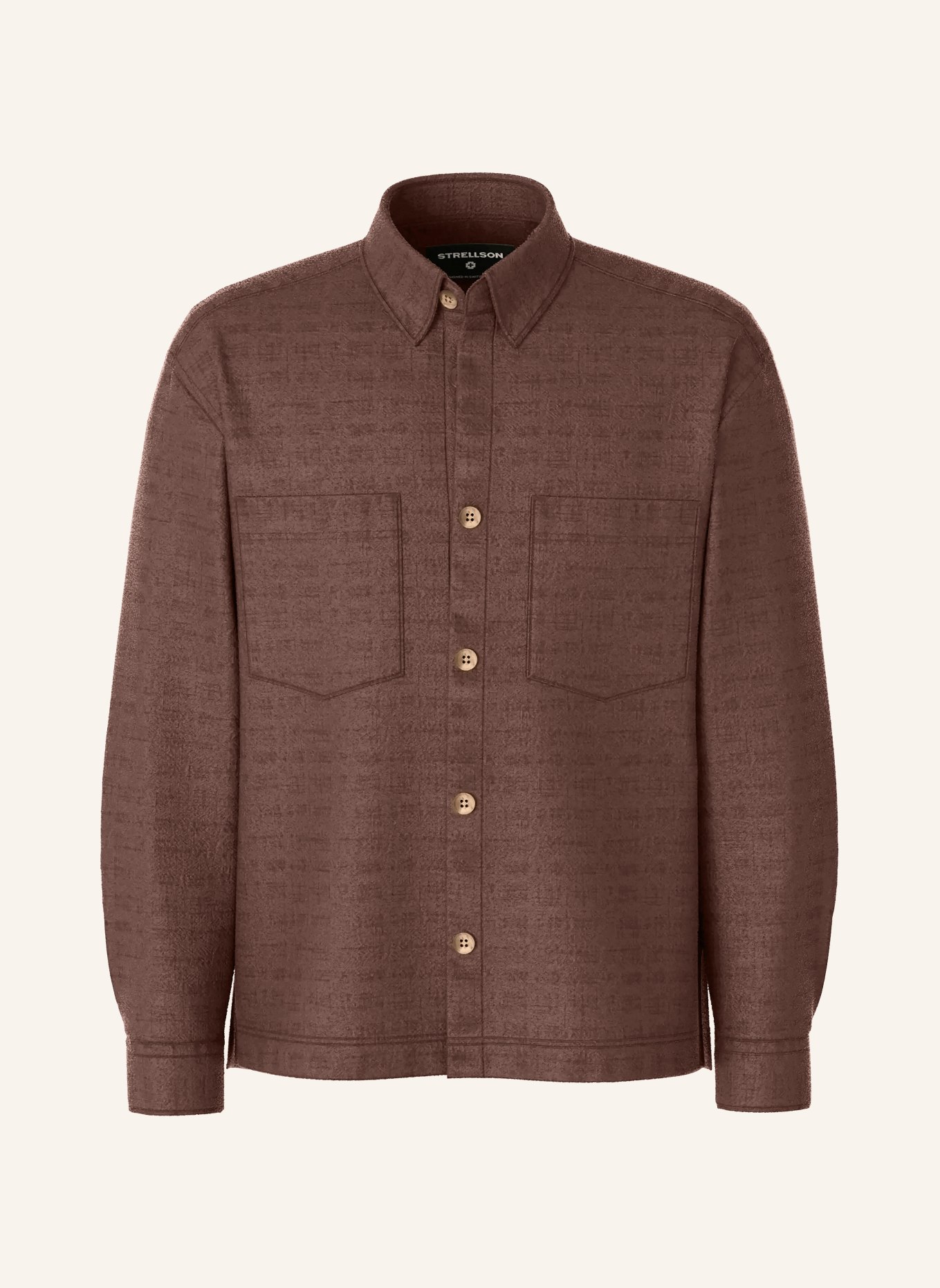 STRELLSON NARVIN Overshirt: BROWN