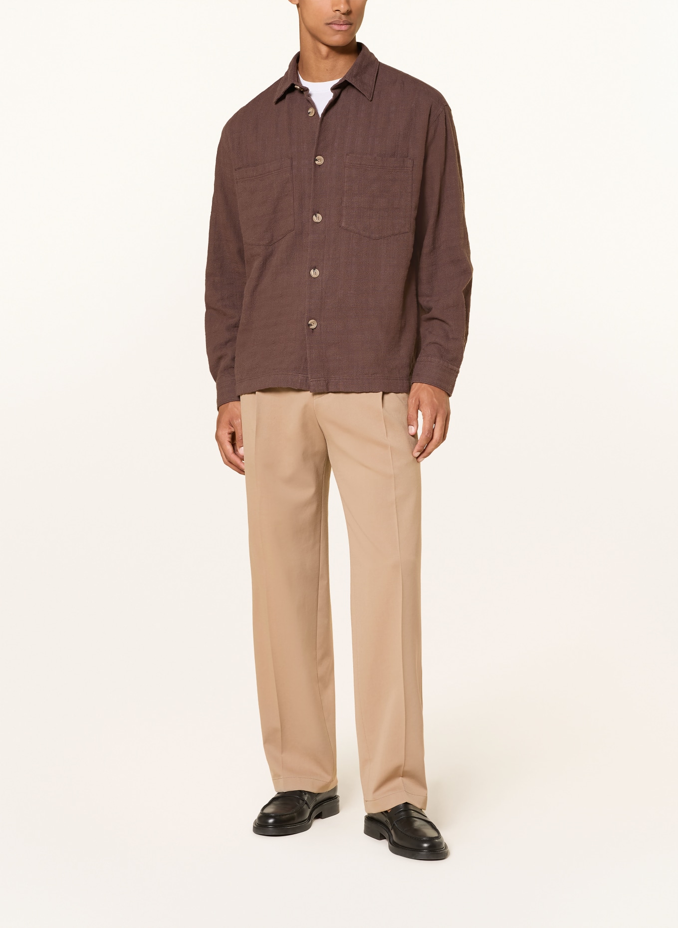 STRELLSON NARVIN Overshirt: BROWN